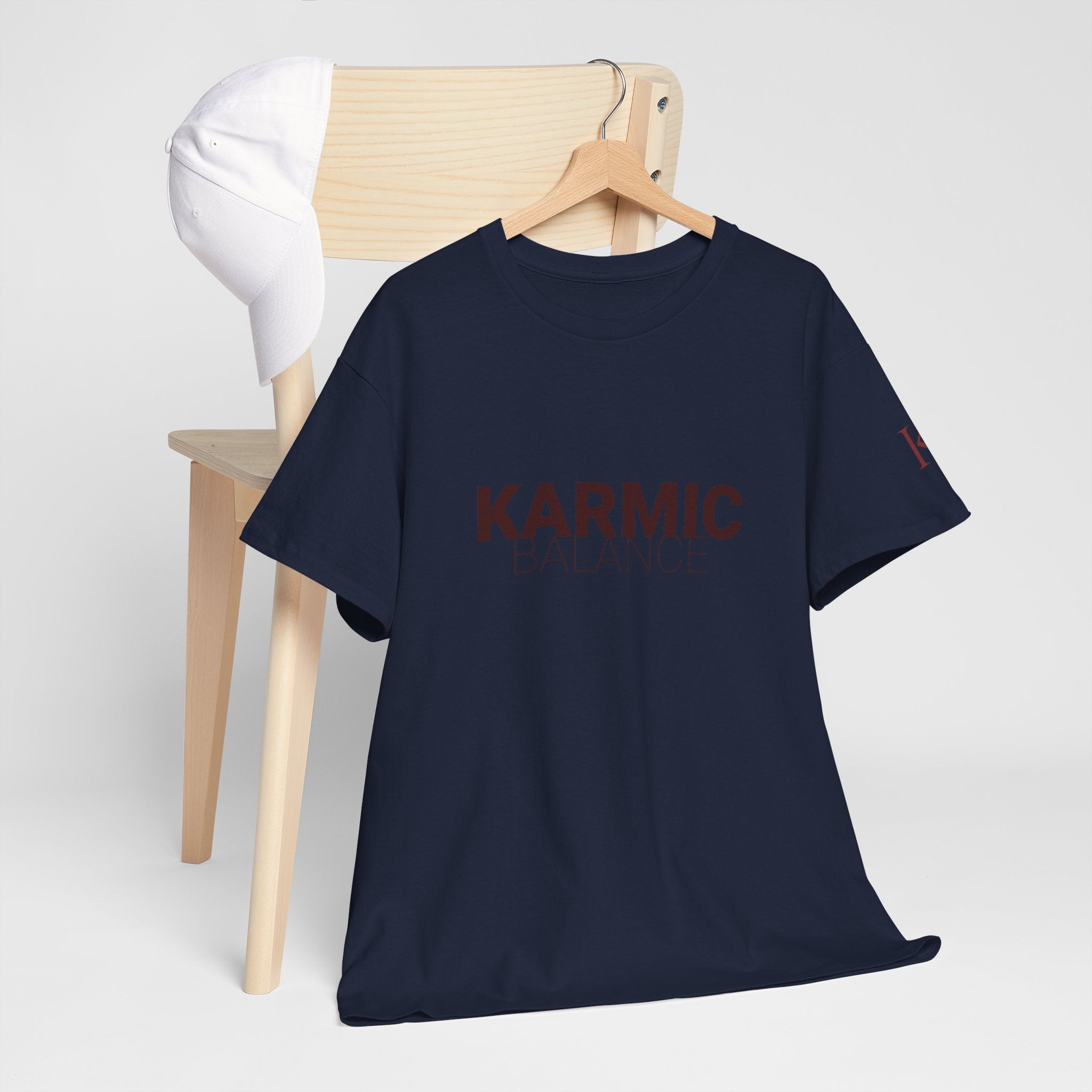KARMIC Balance Tee — Minimalist Spiritual Graphic T-Shirt