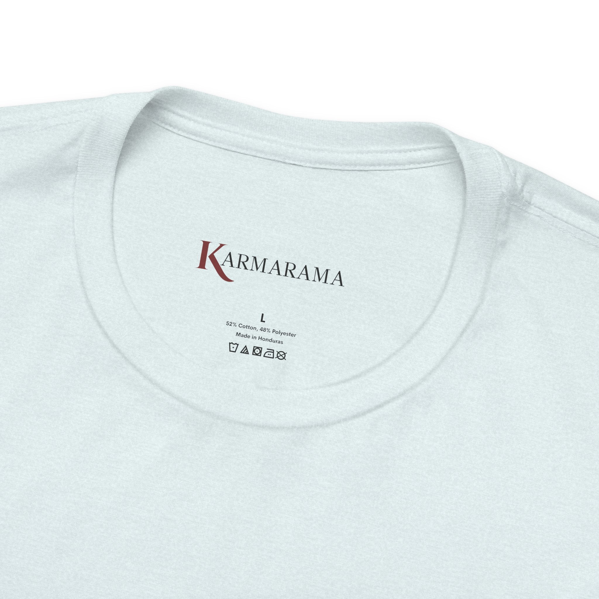 "Karma Collects All Debts" Unisex Tee — Karmarama Graphic T-Shirt