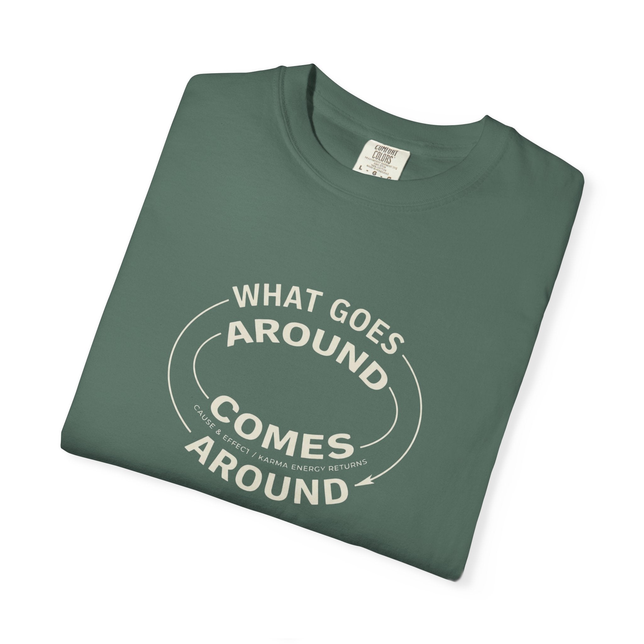 What Goes Around Comes Around T-Shirt — KARMARAMA Mindful Karma Tee