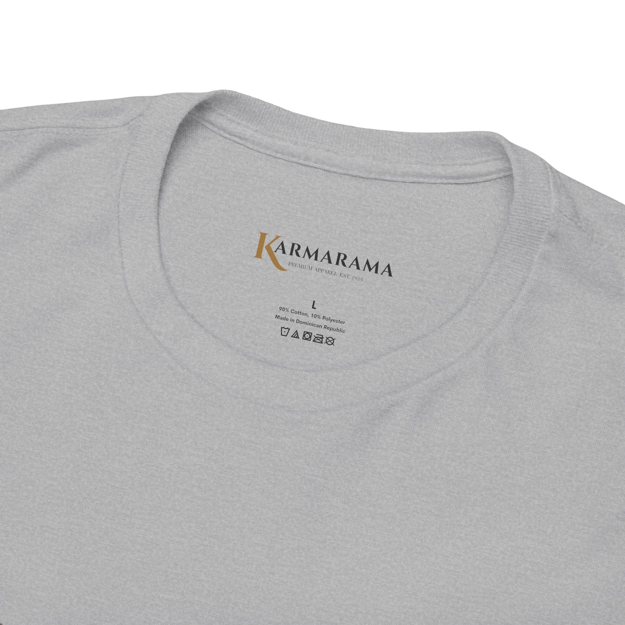 Karma quote "NOTHING IS RANDONM" unisex t-shirt by KARMARAMA. Available in 11 colors and 8 sizes. Premium organic cotton, ethically made. Trust the universe. Nothing is random."