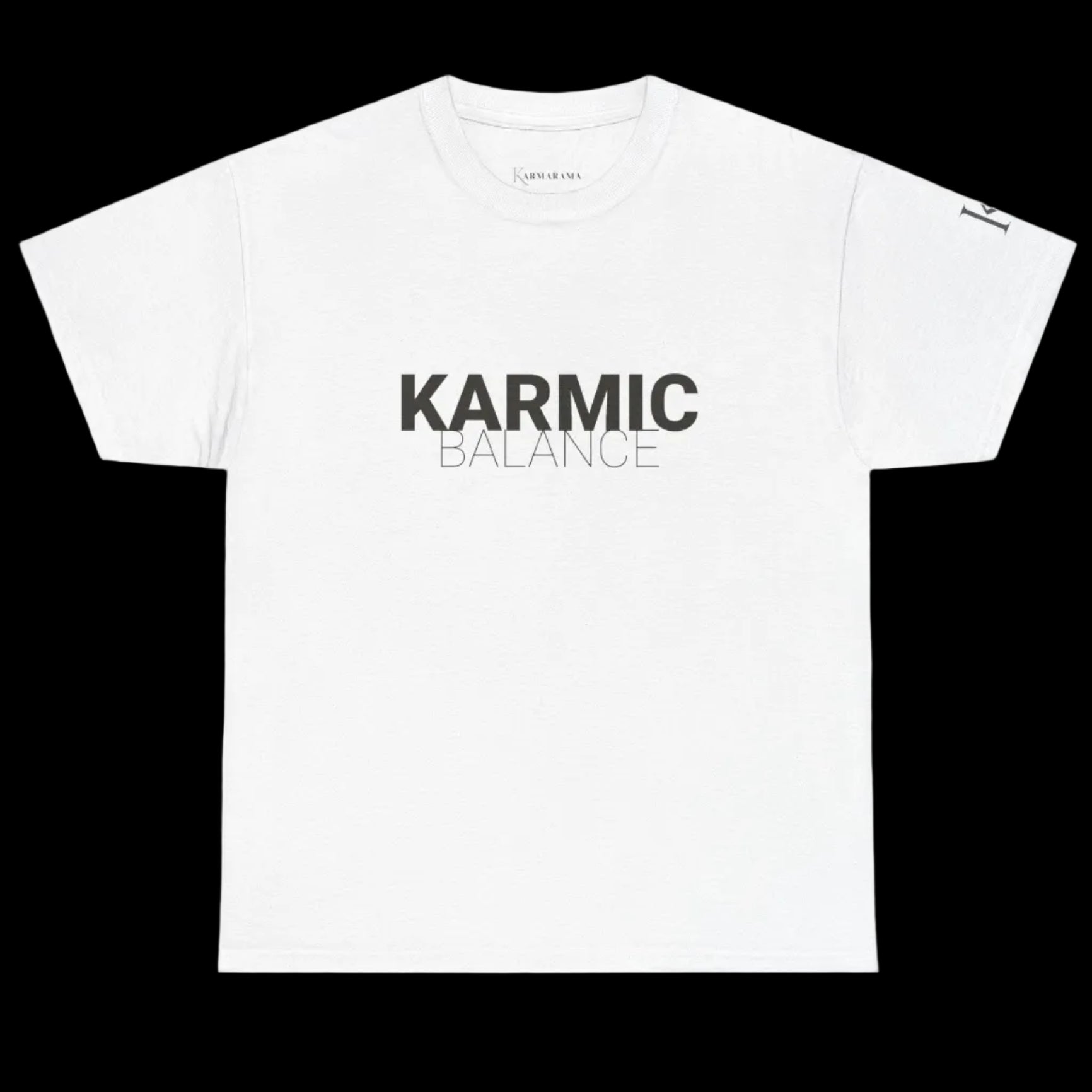 KARMIC Balance Tee — Minimalist Spiritual Graphic T-Shirt