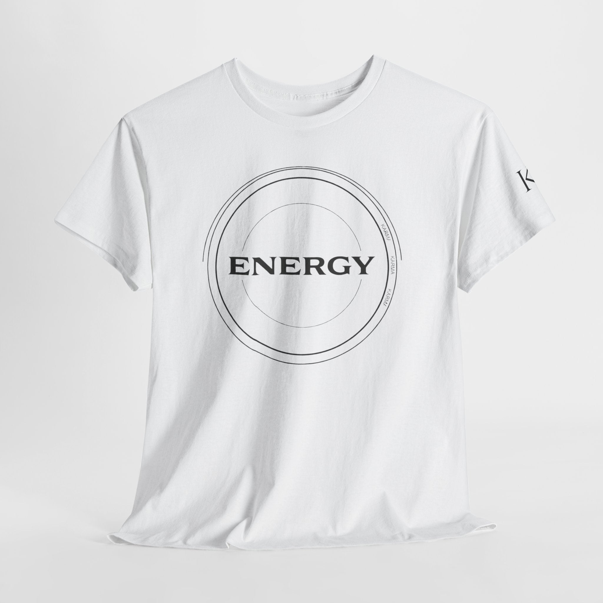 Karmarama 'Karma' Quote "ENERGY RETURNS" Unisex T-Shirt — Inspirational Graphic Tee