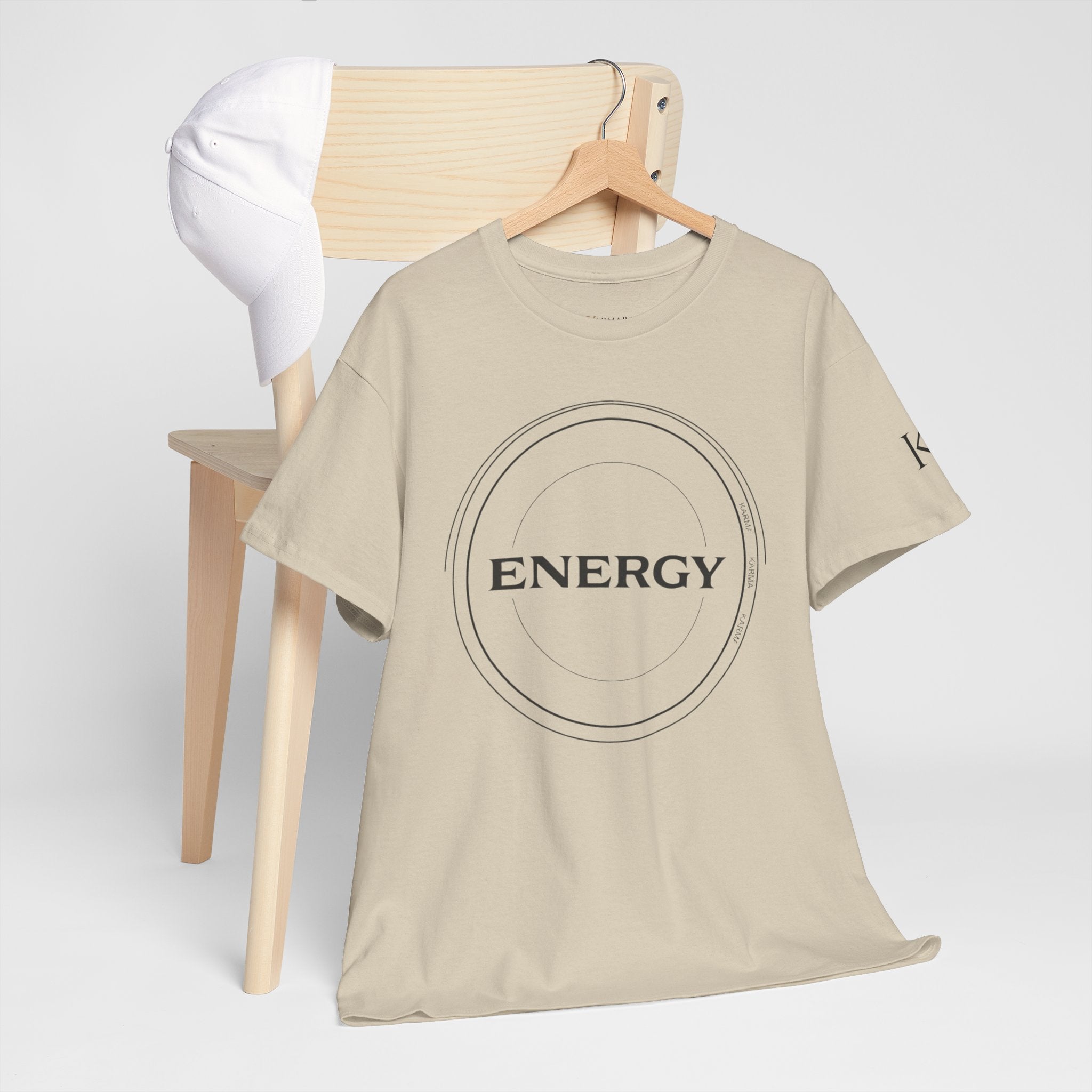 Karmarama 'Karma' Quote "ENERGY RETURNS" Unisex T-Shirt — Inspirational Graphic Tee