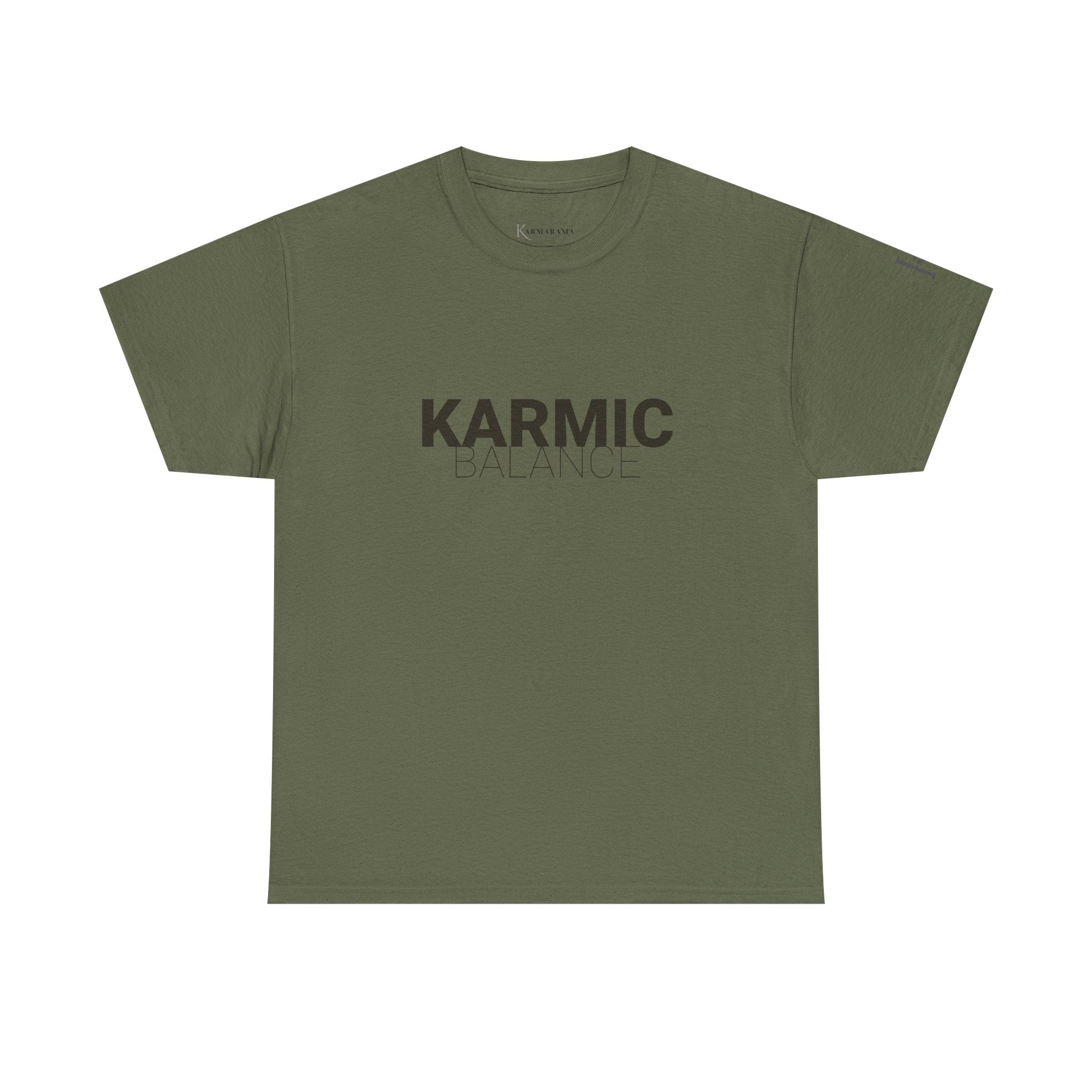 KARMIC Balance Tee — Minimalist Spiritual Graphic T-Shirt