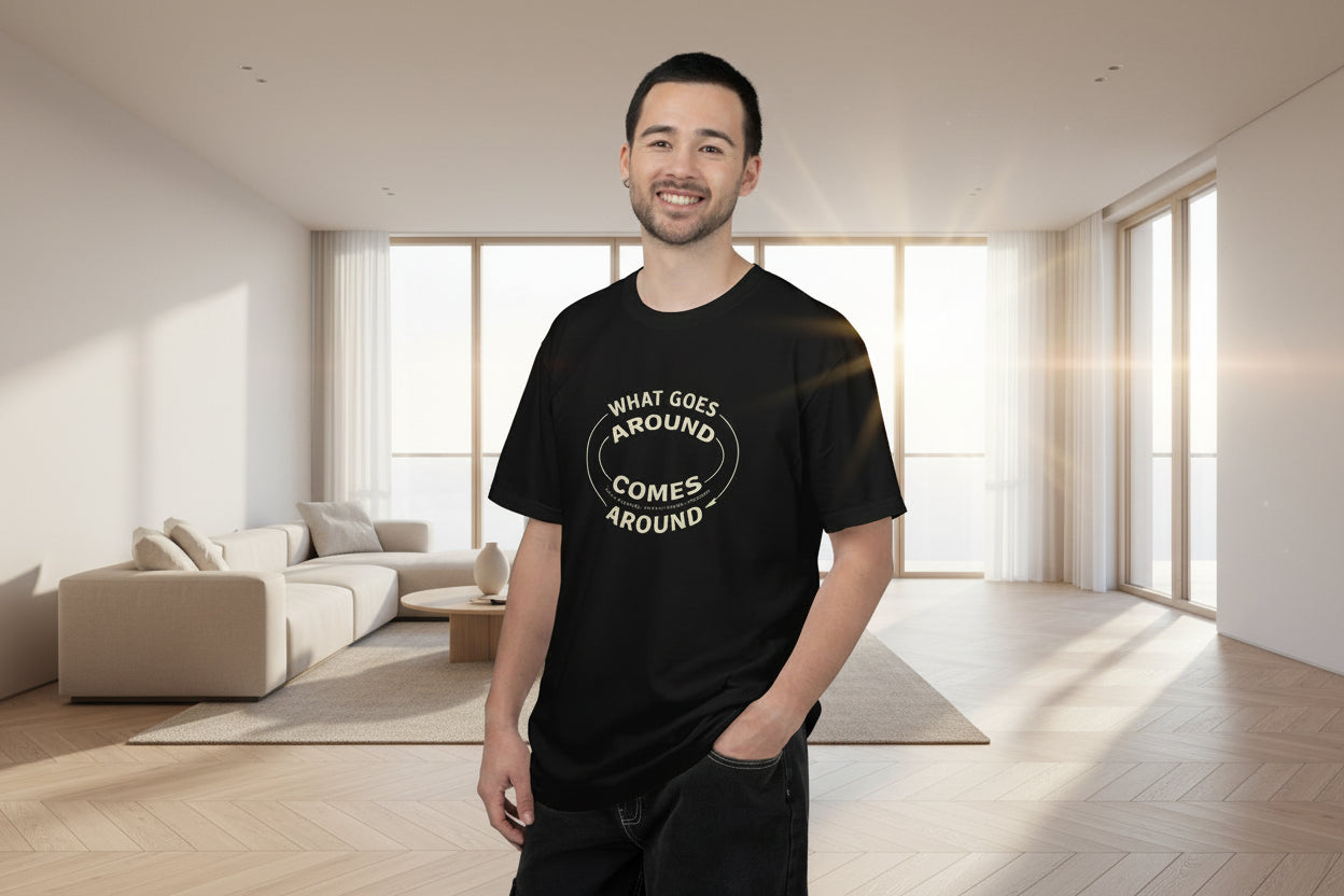 What Goes Around Comes Around T-Shirt — KARMARAMA Mindful Karma Tee