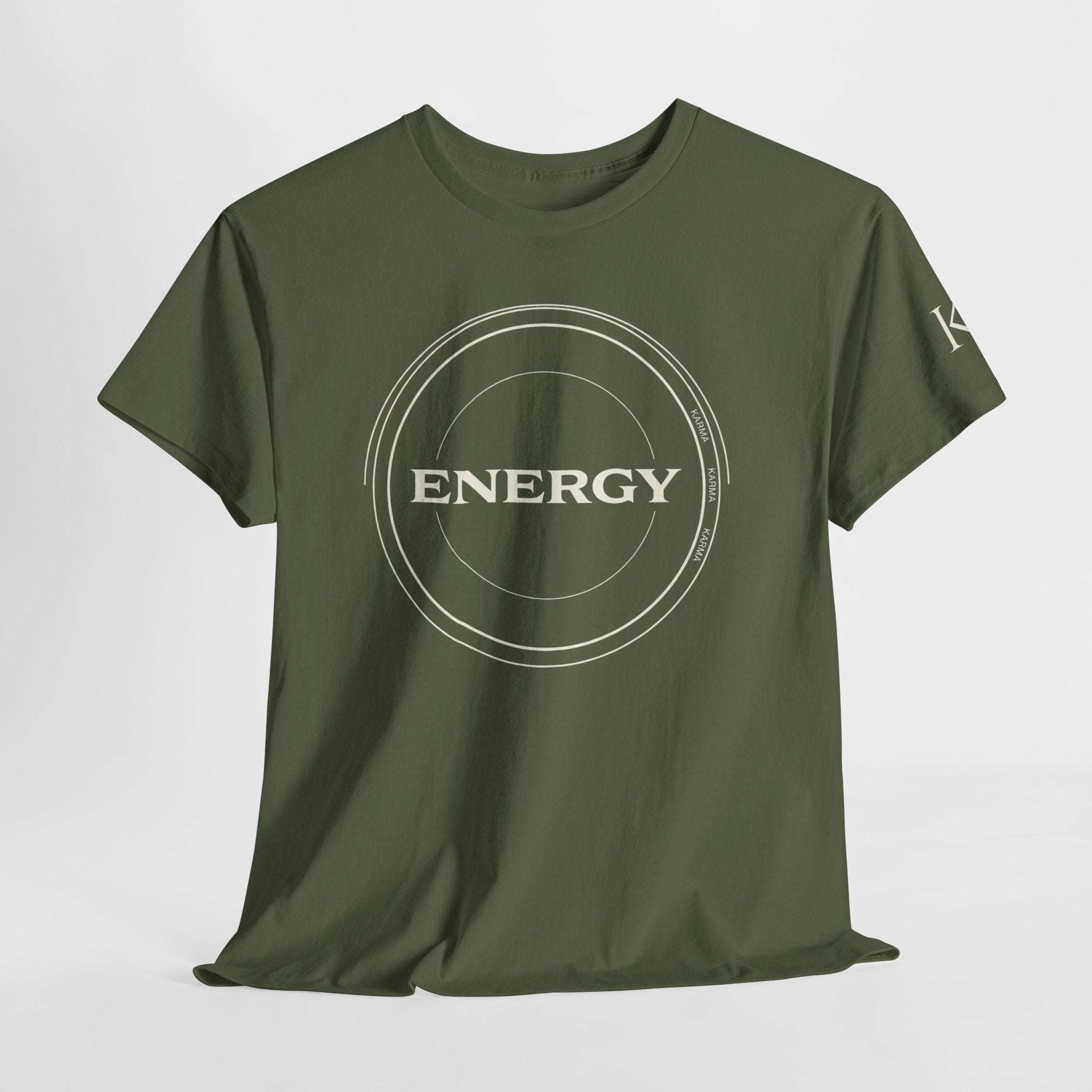 Karmarama 'Karma' Quote "ENERGY RETURNS" Unisex T-Shirt — Inspirational Graphic Tee