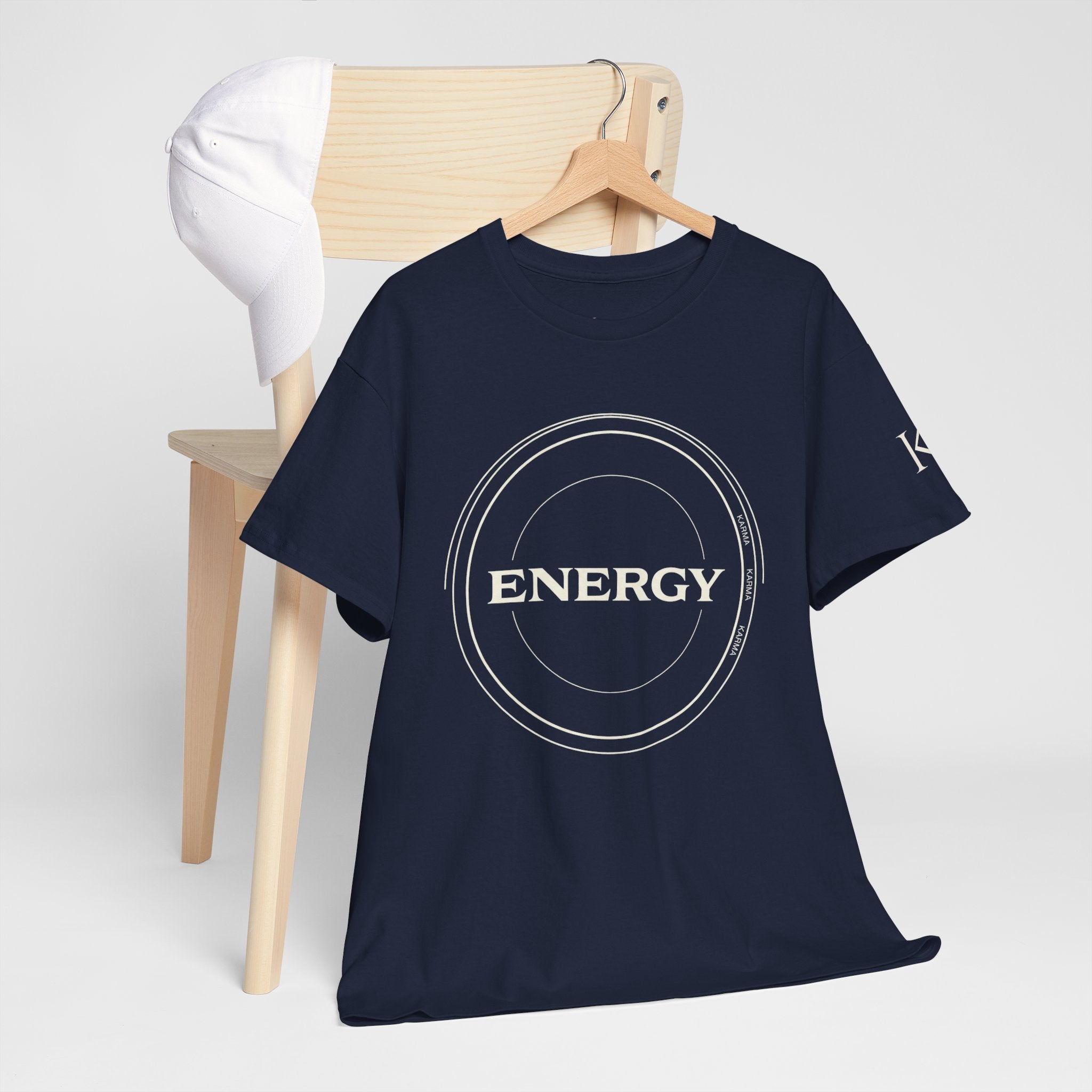 Karmarama 'Karma' Quote "ENERGY RETURNS" Unisex T-Shirt — Inspirational Graphic Tee