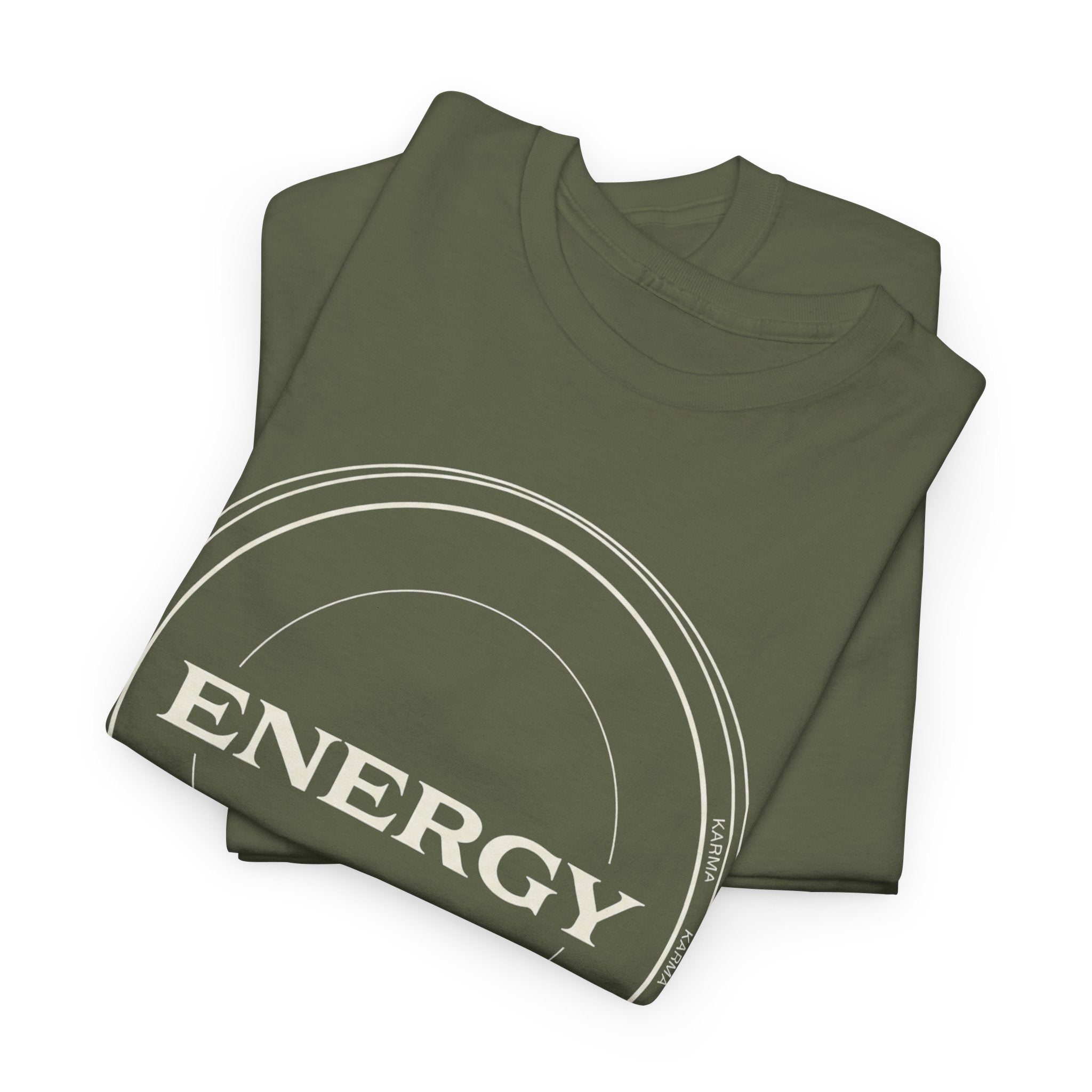 Karmarama 'Karma' Quote "ENERGY RETURNS" Unisex T-Shirt — Inspirational Graphic Tee