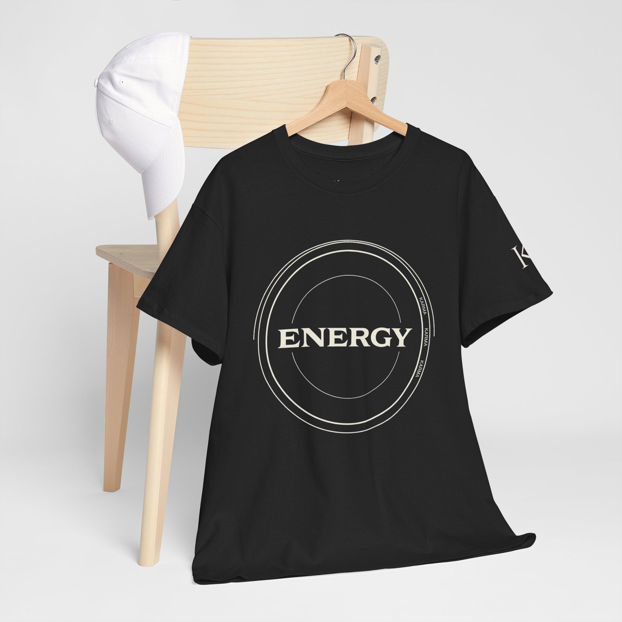Karmarama 'Karma' Quote "ENERGY RETURNS" Unisex T-Shirt — Inspirational Graphic Tee