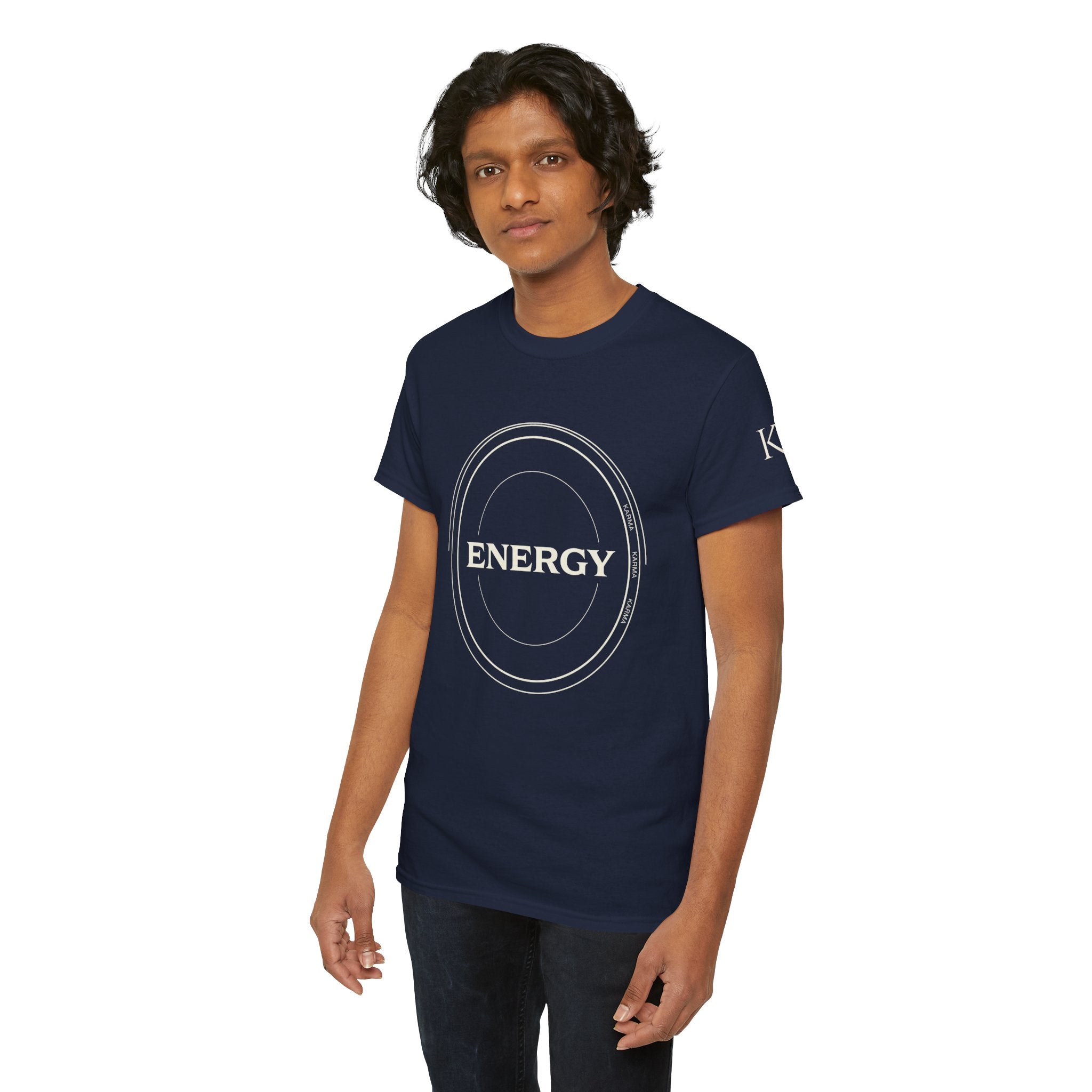 Karmarama 'Karma' Quote "ENERGY RETURNS" Unisex T-Shirt — Inspirational Graphic Tee