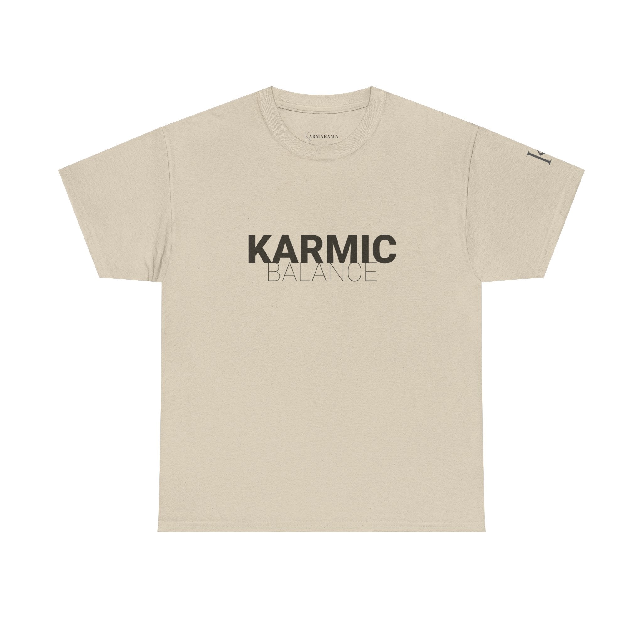 KARMIC Balance Tee — Minimalist Spiritual Graphic T-Shirt
