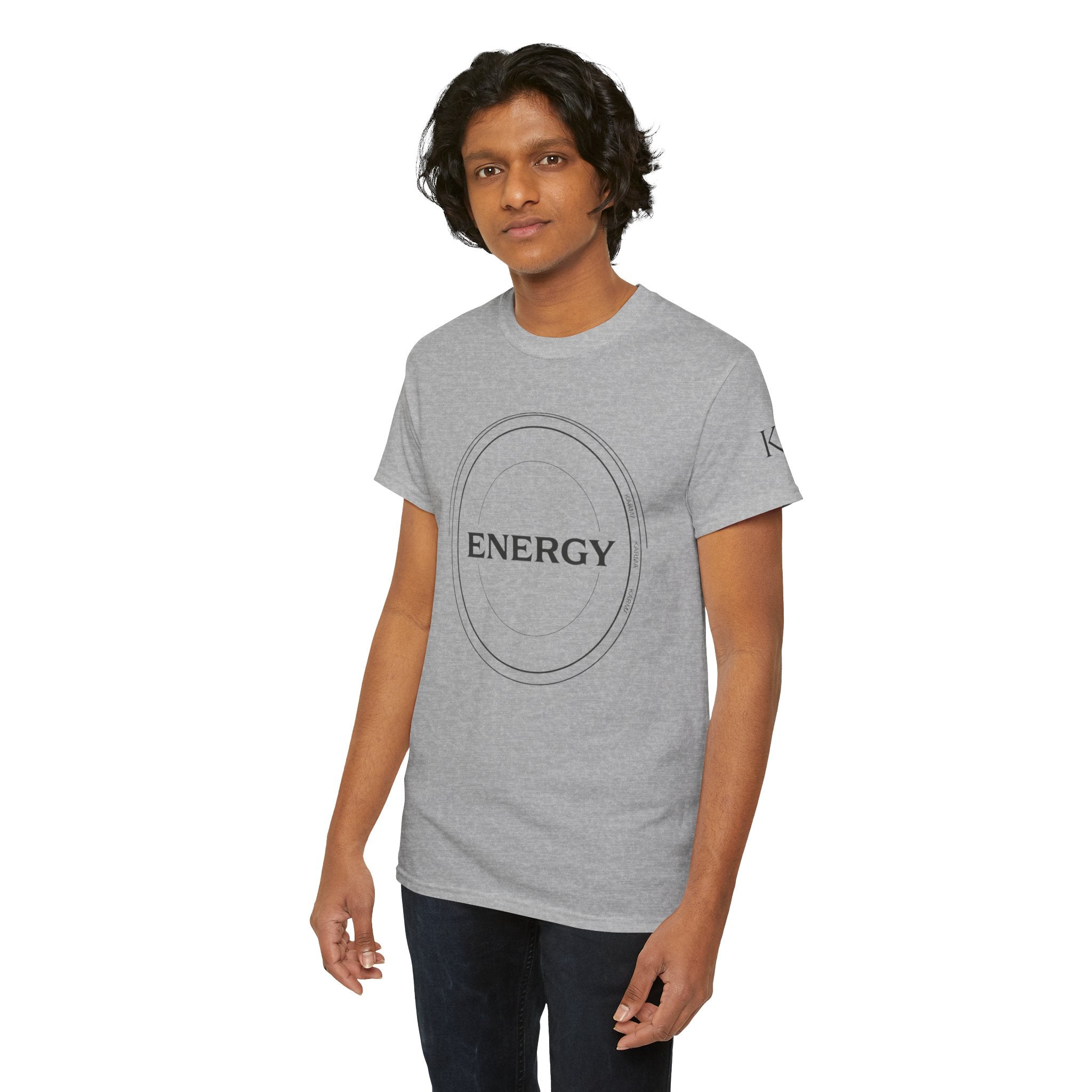 Karmarama 'Karma' Quote "ENERGY RETURNS" Unisex T-Shirt — Inspirational Graphic Tee