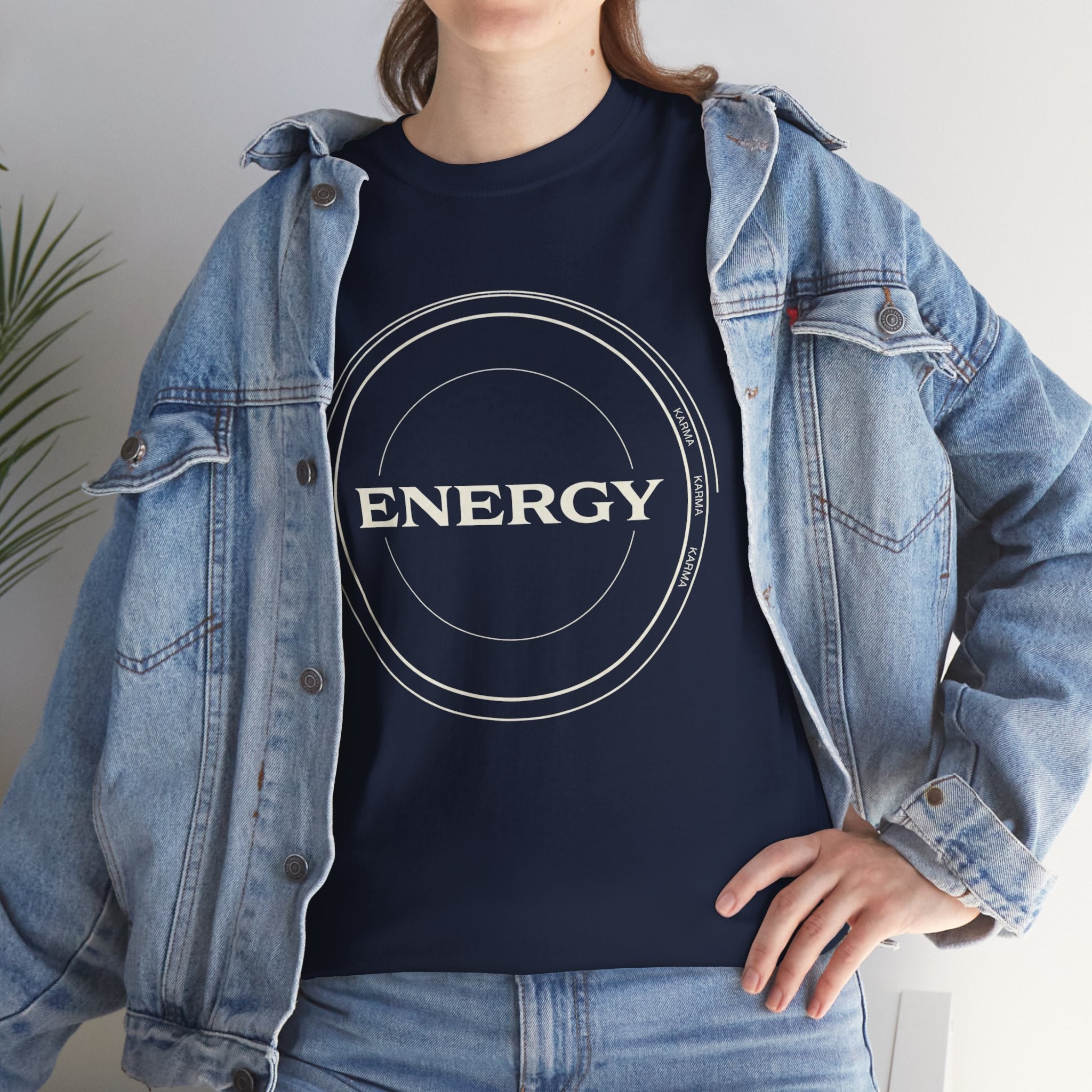 Karmarama 'Karma' Quote "ENERGY RETURNS" Unisex T-Shirt — Inspirational Graphic Tee