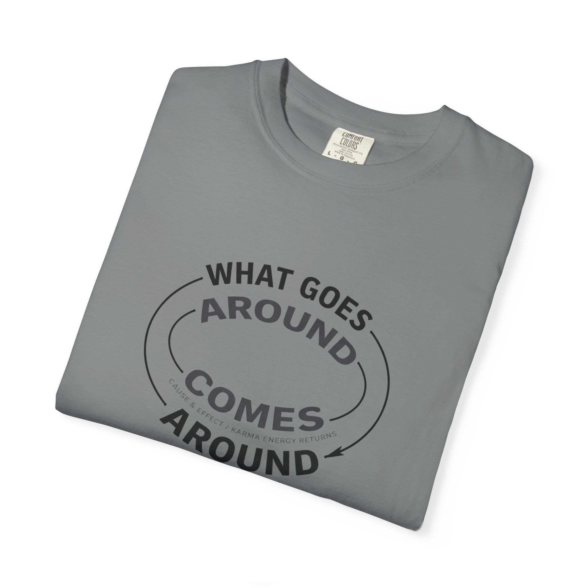 What Goes Around Comes Around T-Shirt — KARMARAMA Mindful Karma Tee