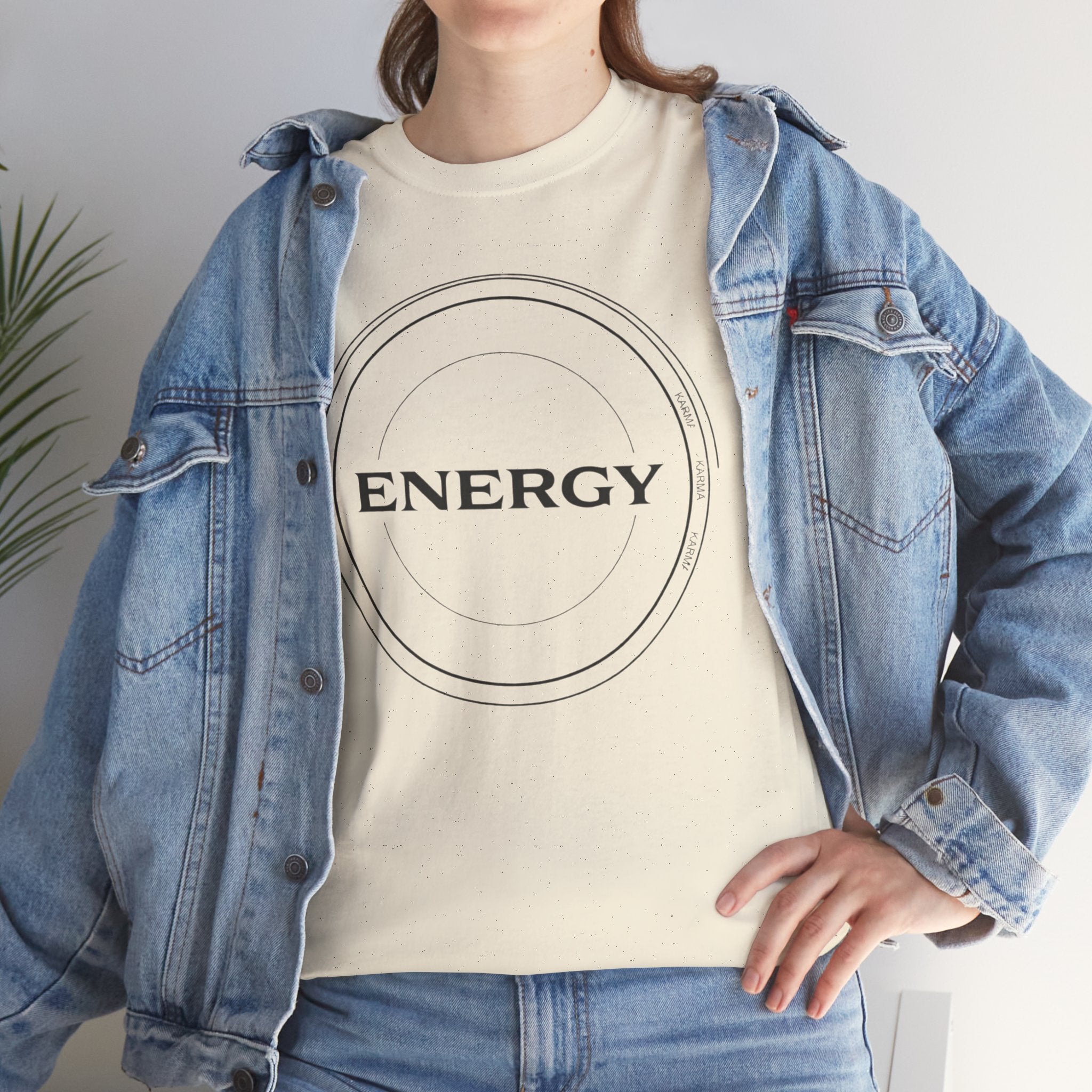 Karmarama 'Karma' Quote "ENERGY RETURNS" Unisex T-Shirt — Inspirational Graphic Tee