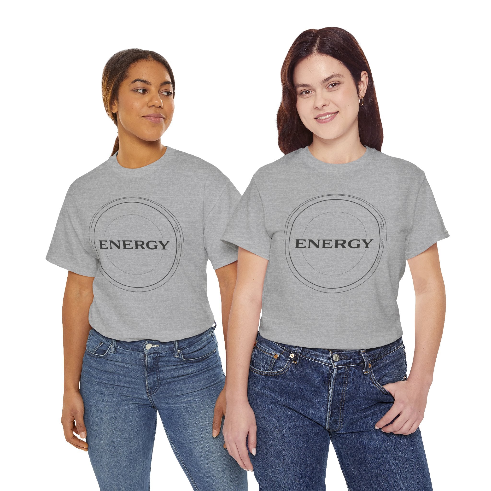 Karmarama 'Karma' Quote "ENERGY RETURNS" Unisex T-Shirt — Inspirational Graphic Tee