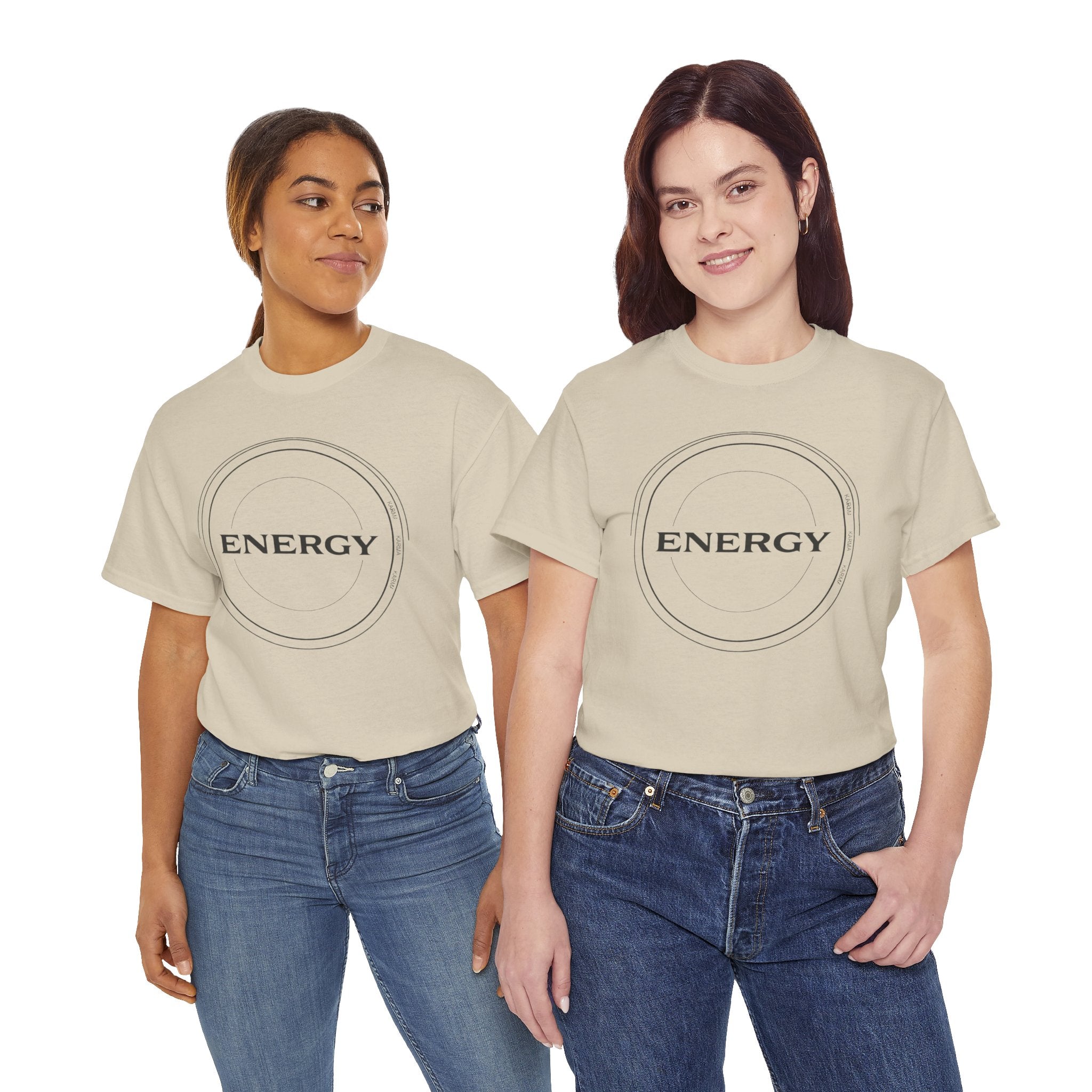 Karmarama 'Karma' Quote "ENERGY RETURNS" Unisex T-Shirt — Inspirational Graphic Tee