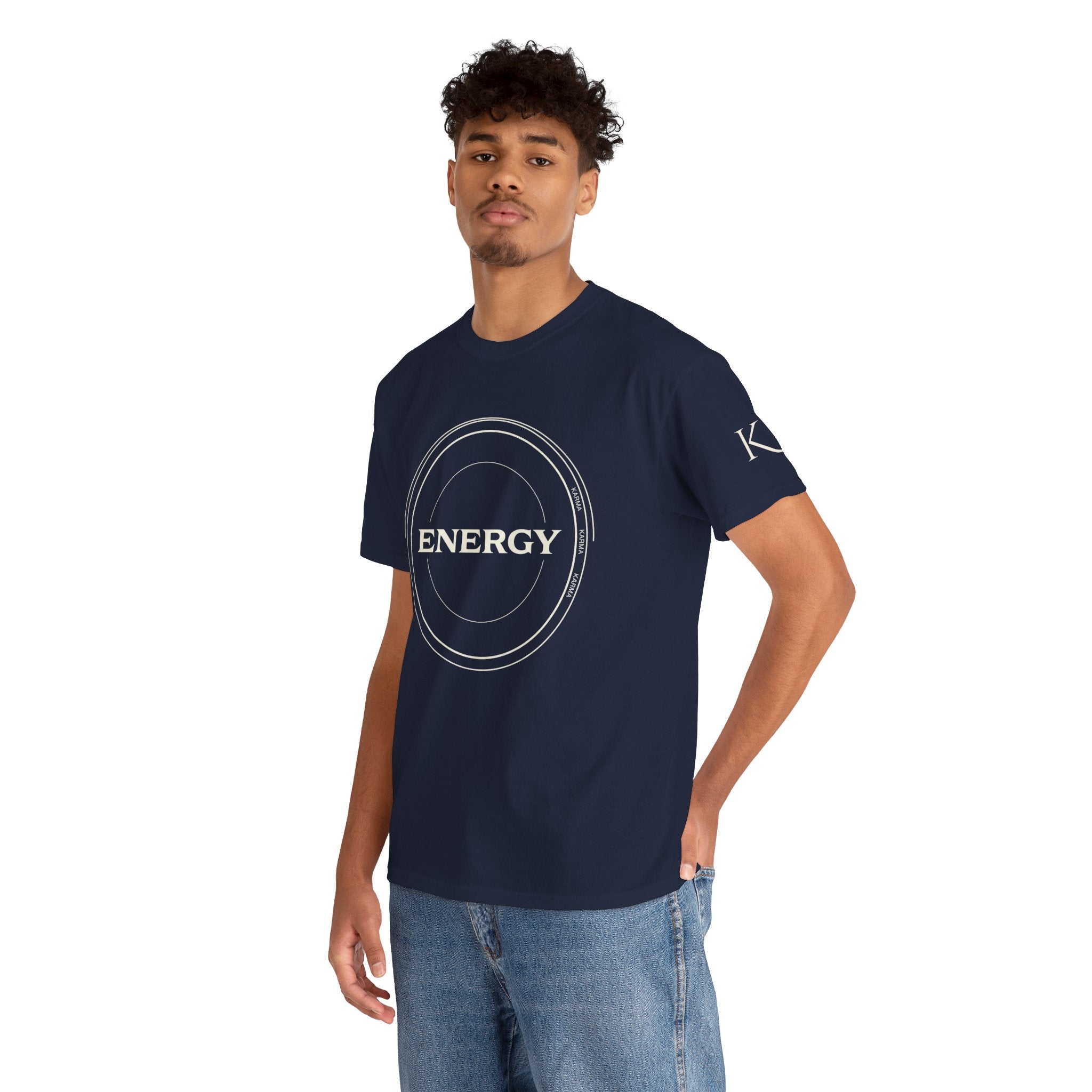 Karmarama 'Karma' Quote "ENERGY RETURNS" Unisex T-Shirt — Inspirational Graphic Tee