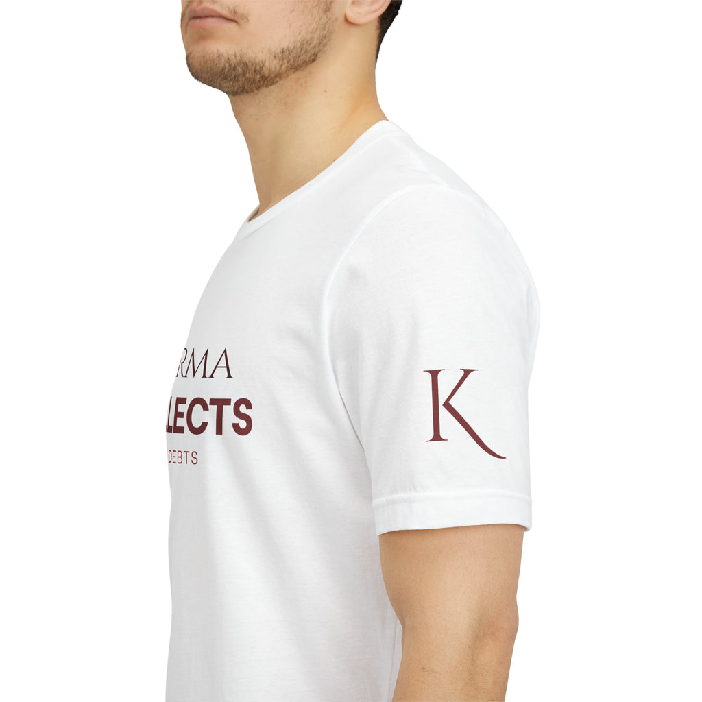 "Karma Collects All Debts" Unisex Tee — Karmarama Graphic T-Shirt