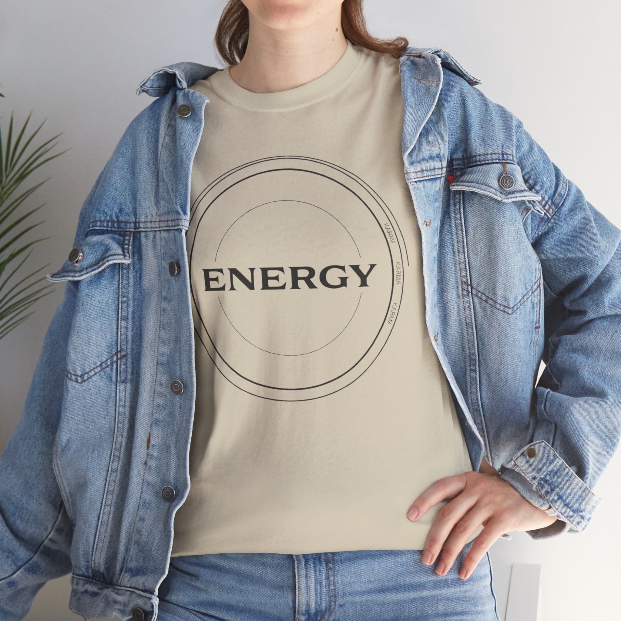 Karmarama 'Karma' Quote "ENERGY RETURNS" Unisex T-Shirt — Inspirational Graphic Tee