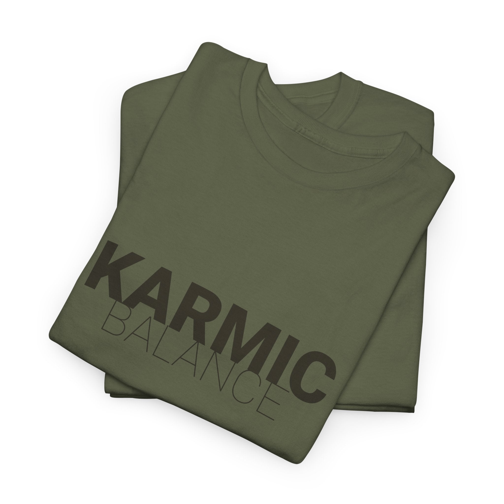 KARMIC Balance Tee — Minimalist Spiritual Graphic T-Shirt