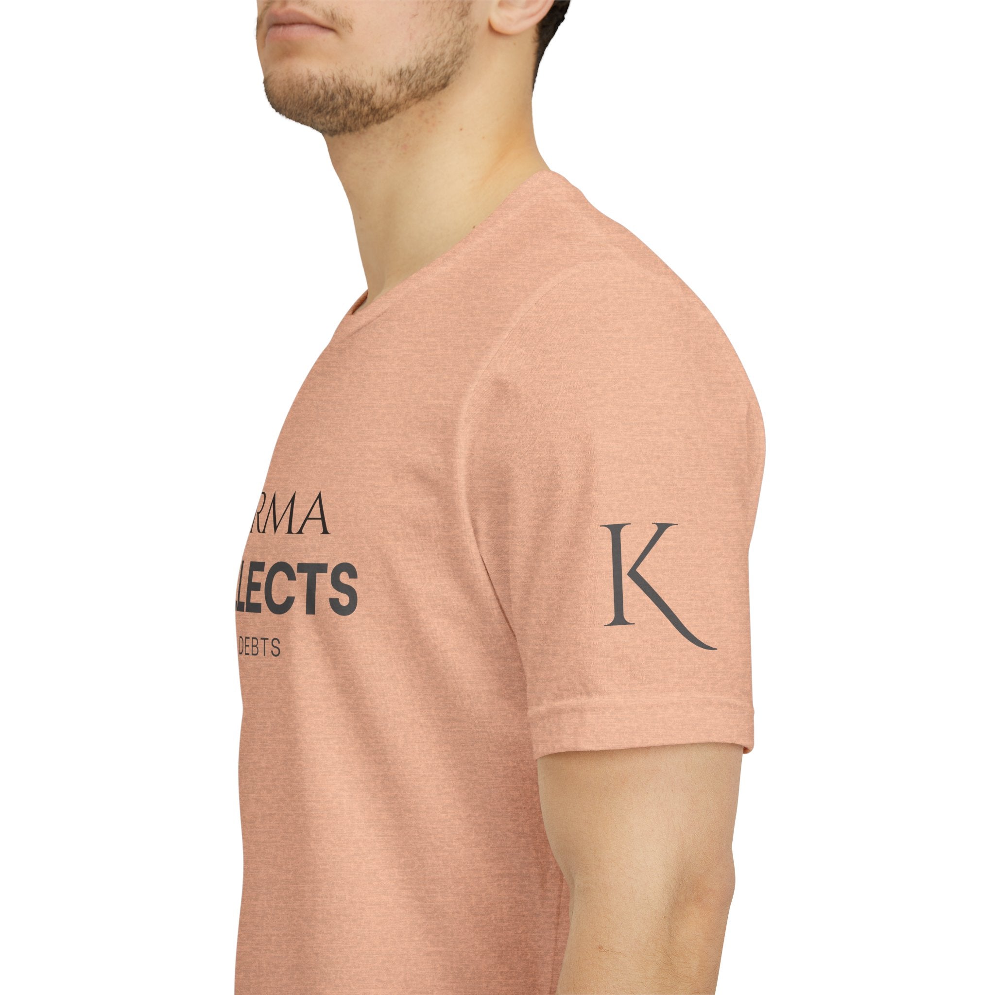 "Karma Collects All Debts" Unisex Tee — Karmarama Graphic T-Shirt