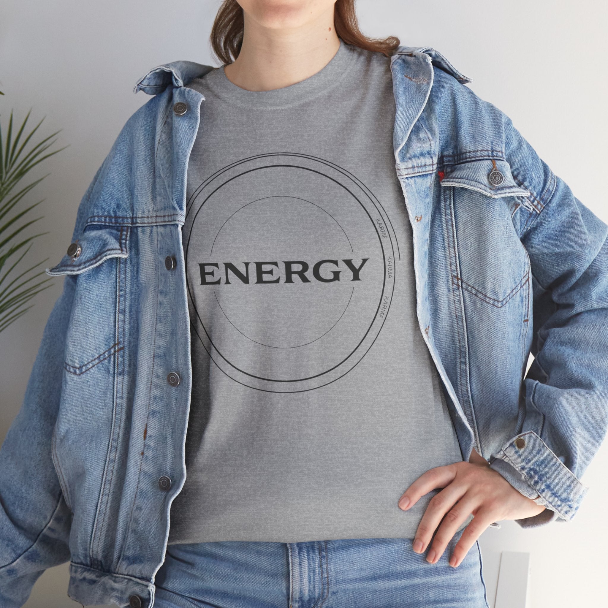 Karmarama 'Karma' Quote "ENERGY RETURNS" Unisex T-Shirt — Inspirational Graphic Tee
