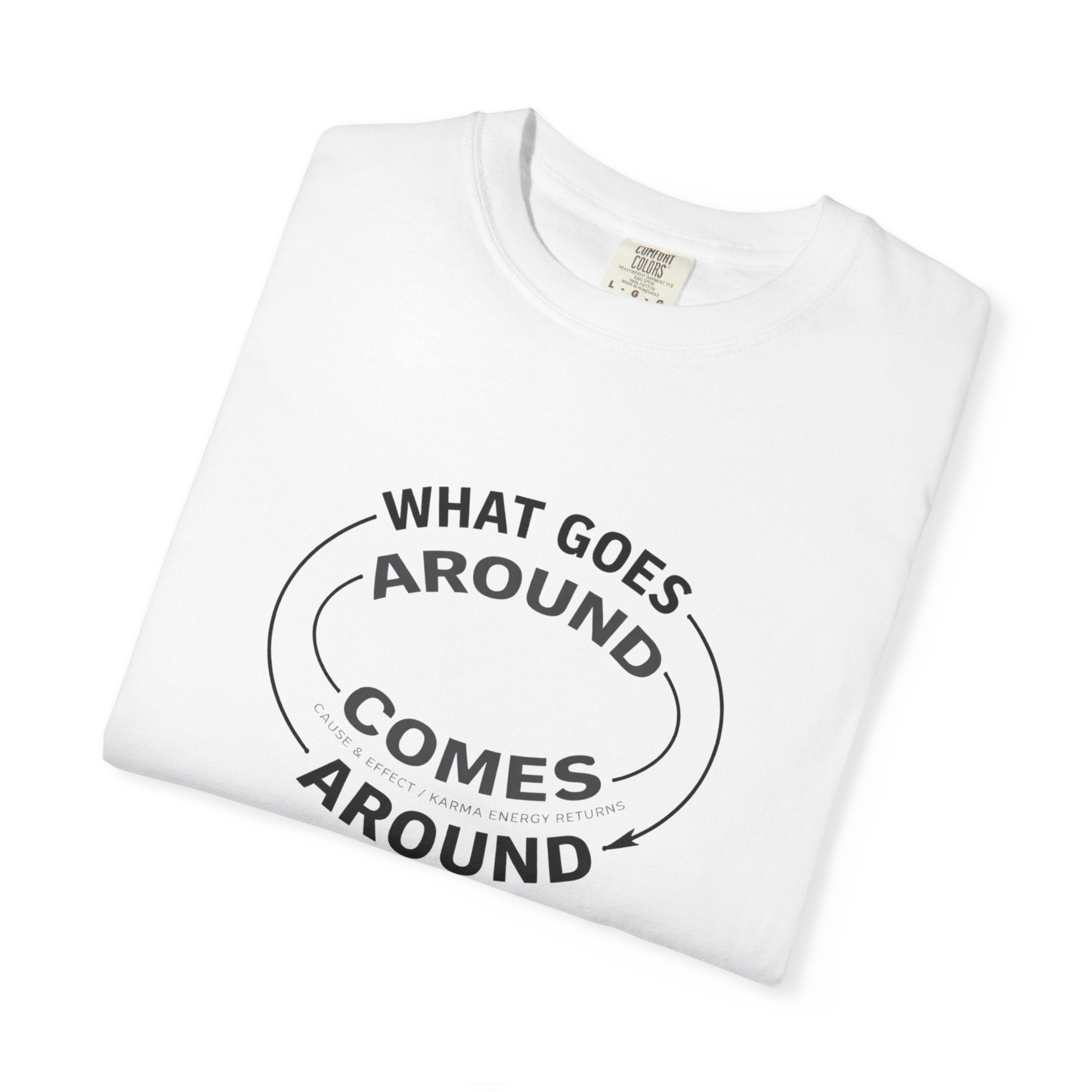What Goes Around Comes Around T-Shirt — KARMARAMA Mindful Karma Tee