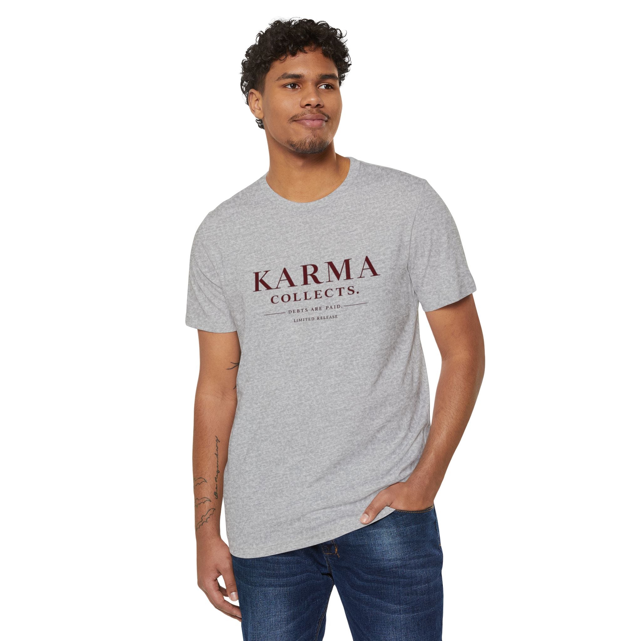 KARMARAMA 'Karma Collects. Debts Are Paid' Eco Organic Cotton T-Shirt