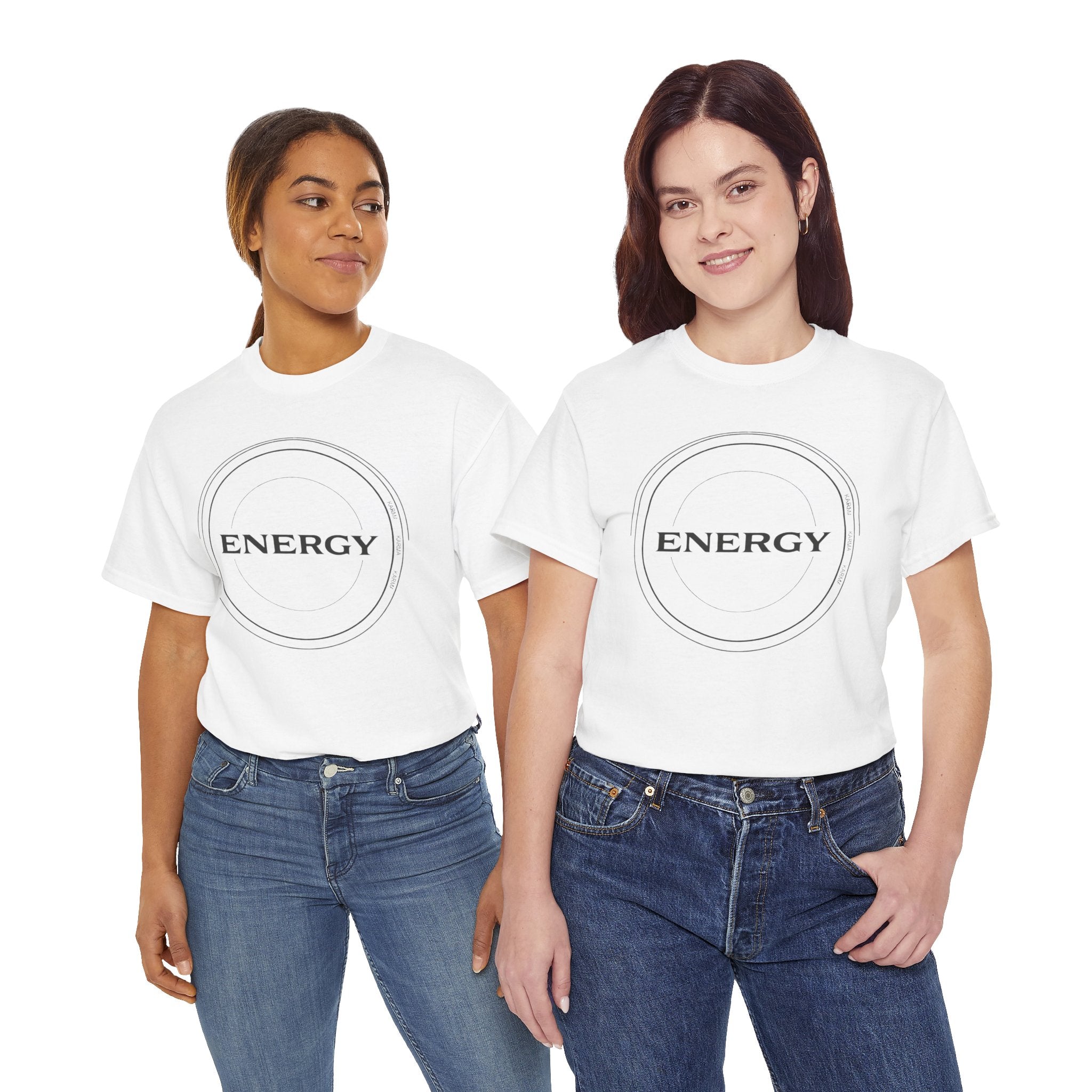 Karmarama 'Karma' Quote "ENERGY RETURNS" Unisex T-Shirt — Inspirational Graphic Tee