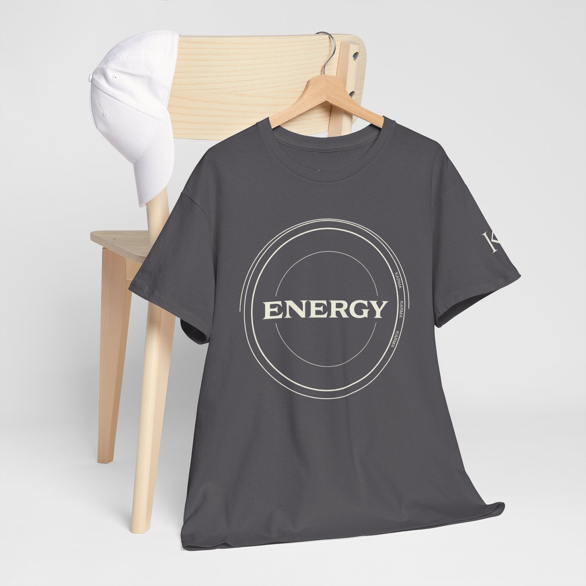Karmarama 'Karma' Quote "ENERGY RETURNS" Unisex T-Shirt — Inspirational Graphic Tee