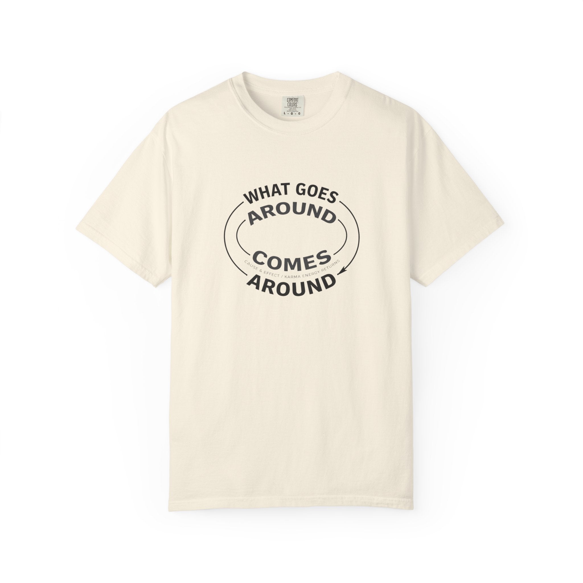 What Goes Around Comes Around T-Shirt — KARMARAMA Mindful Karma Tee