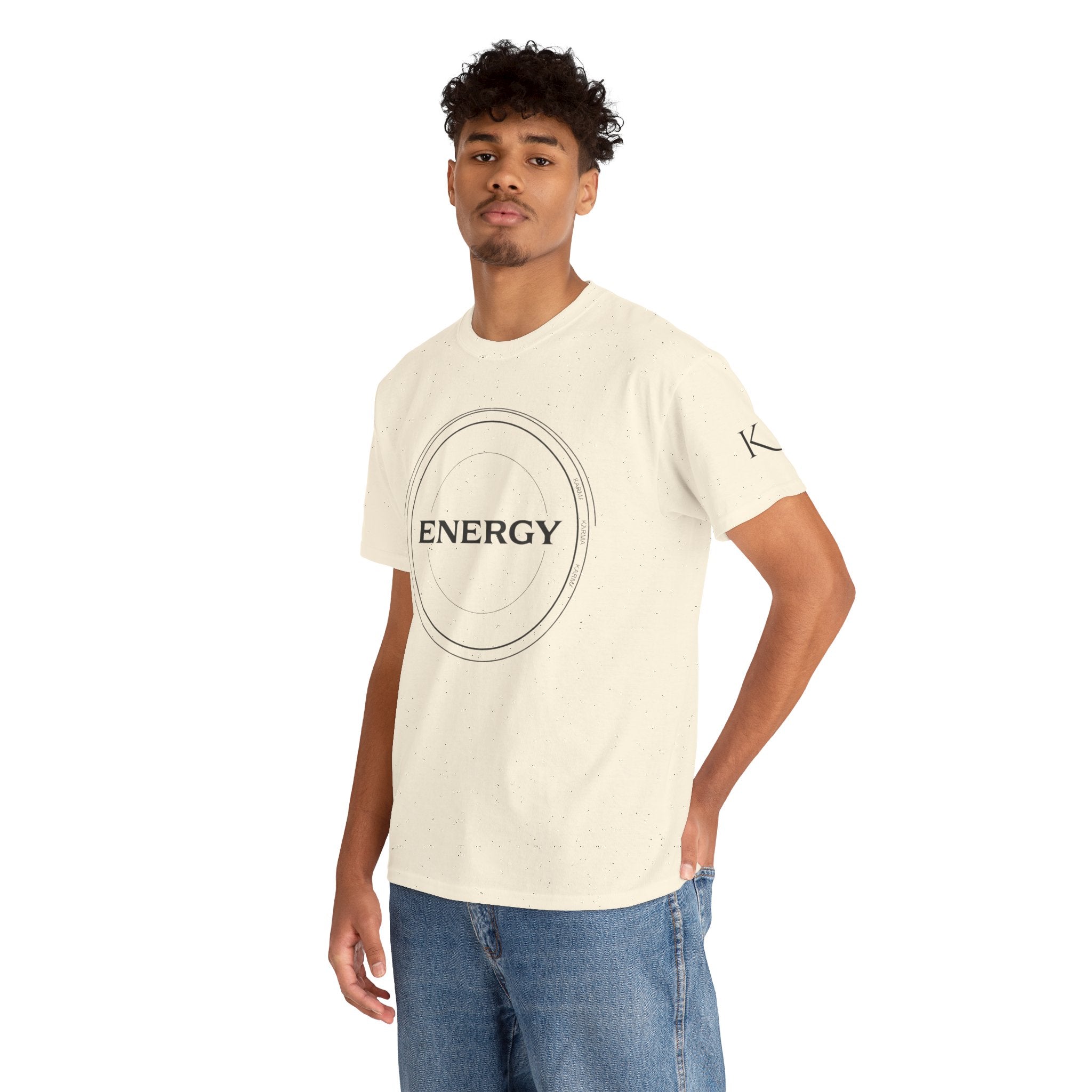 Karmarama 'Karma' Quote "ENERGY RETURNS" Unisex T-Shirt — Inspirational Graphic Tee