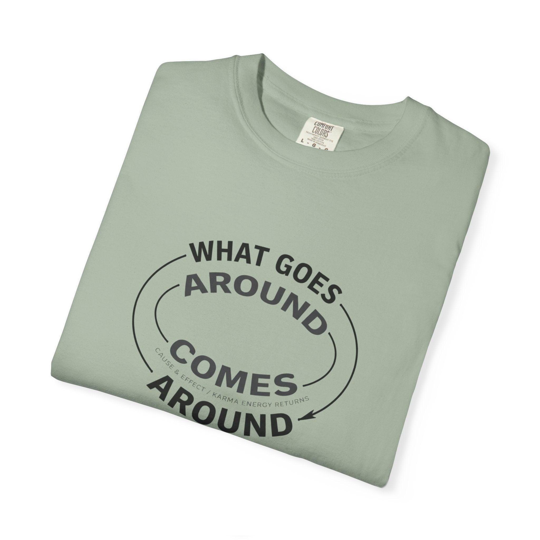 What Goes Around Comes Around T-Shirt — KARMARAMA Mindful Karma Tee