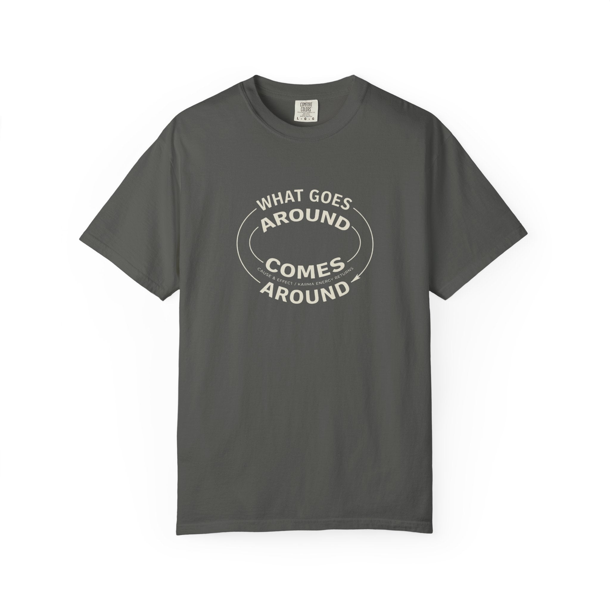 What Goes Around Comes Around T-Shirt — KARMARAMA Mindful Karma Tee