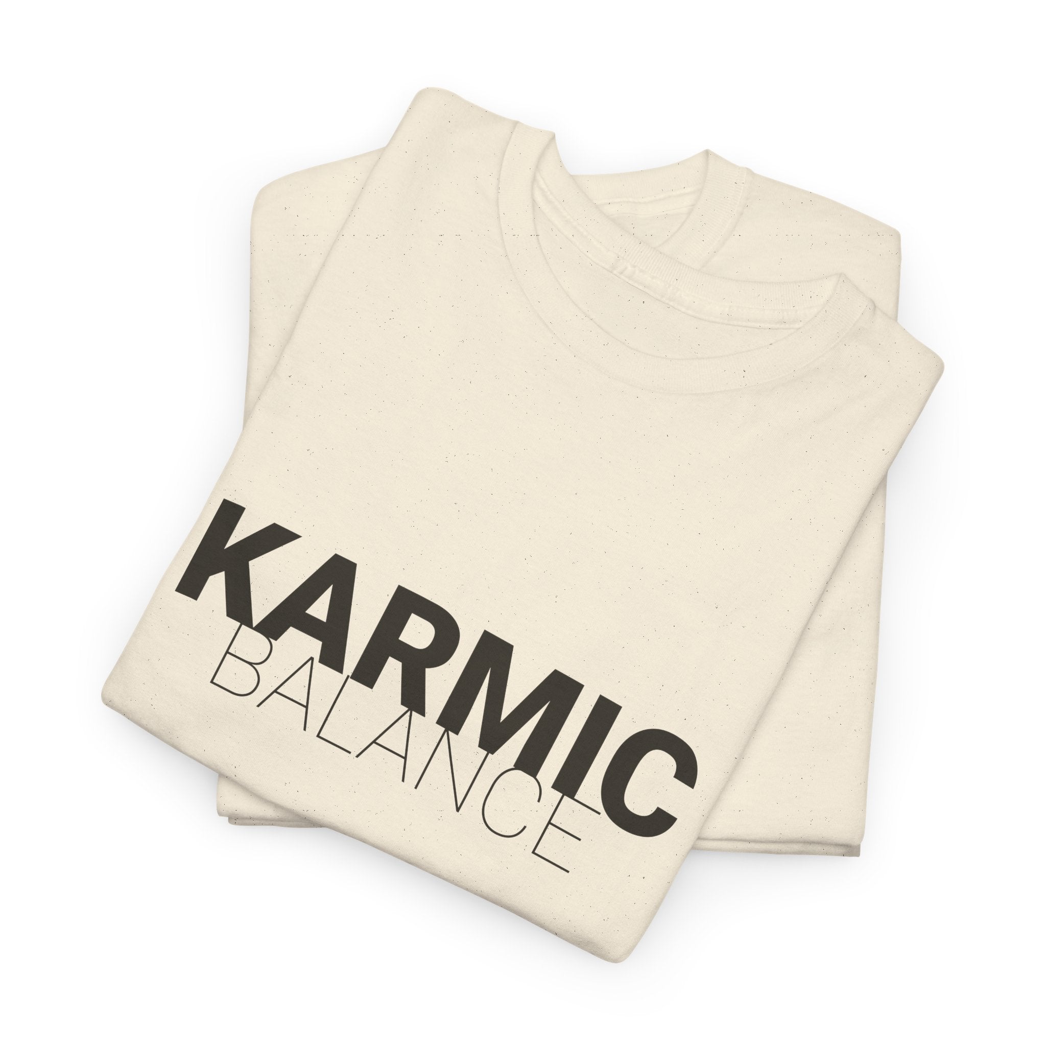 KARMIC Balance Tee — Minimalist Spiritual Graphic T-Shirt