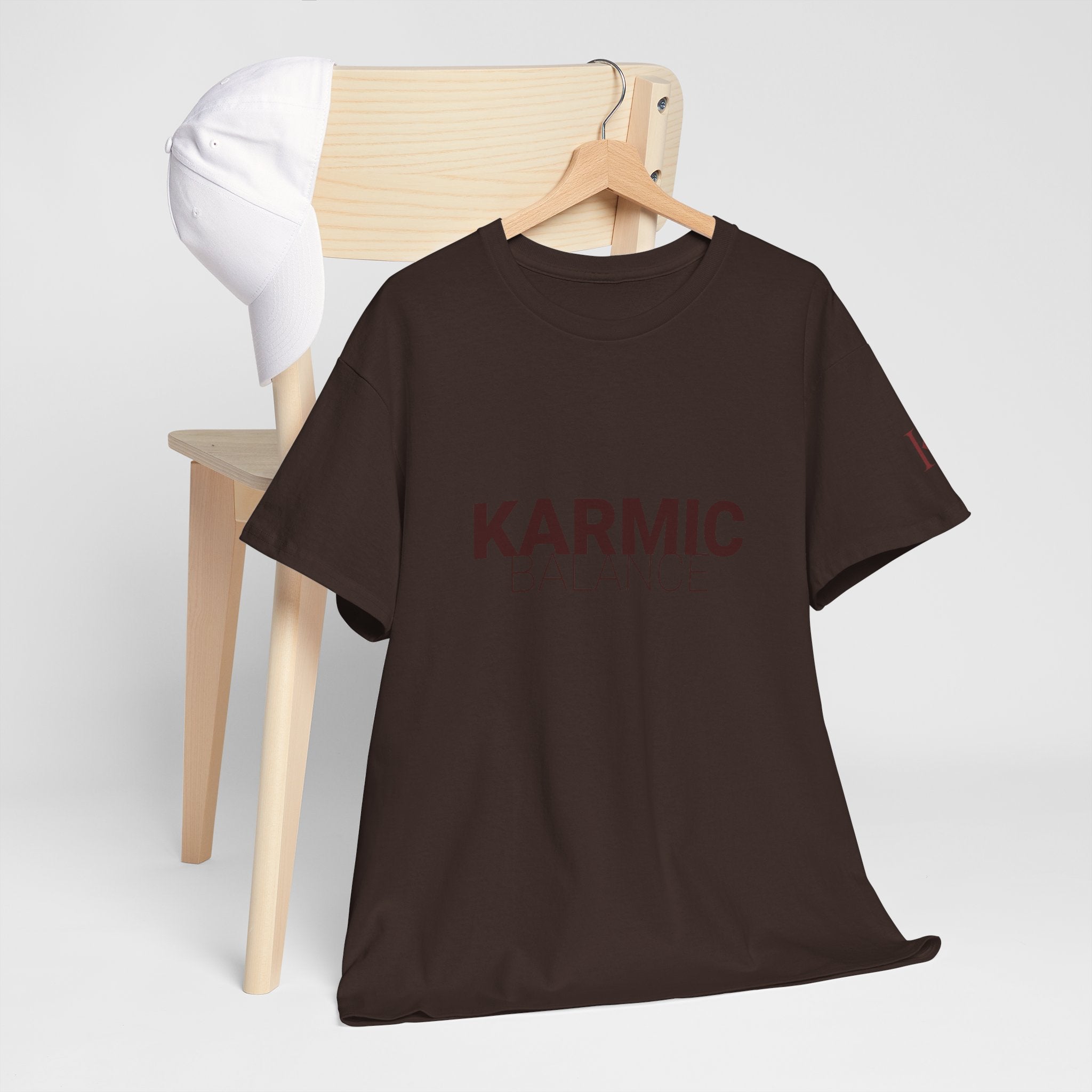 KARMIC Balance Tee — Minimalist Spiritual Graphic T-Shirt