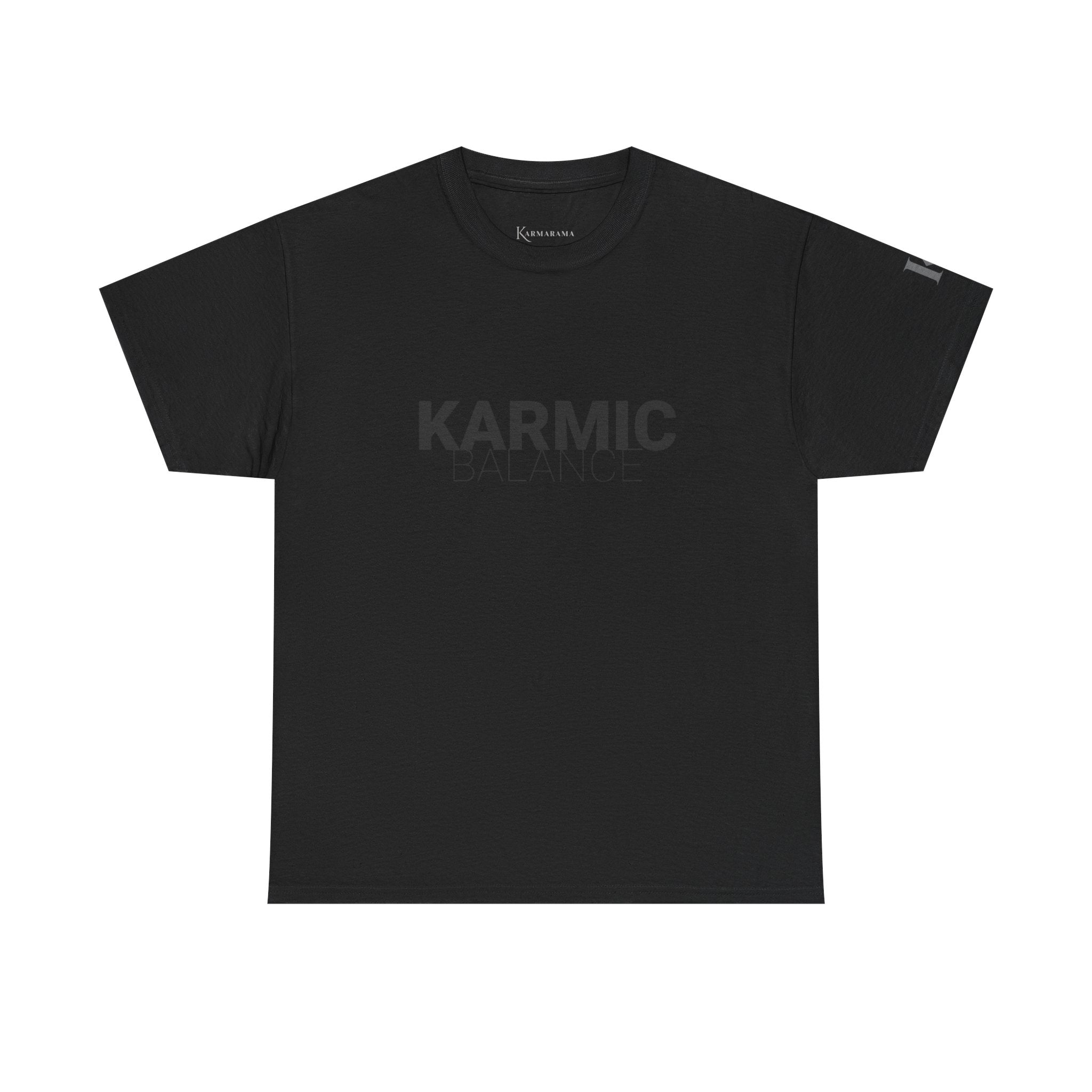 KARMIC Balance Tee — Minimalist Spiritual Graphic T-Shirt
