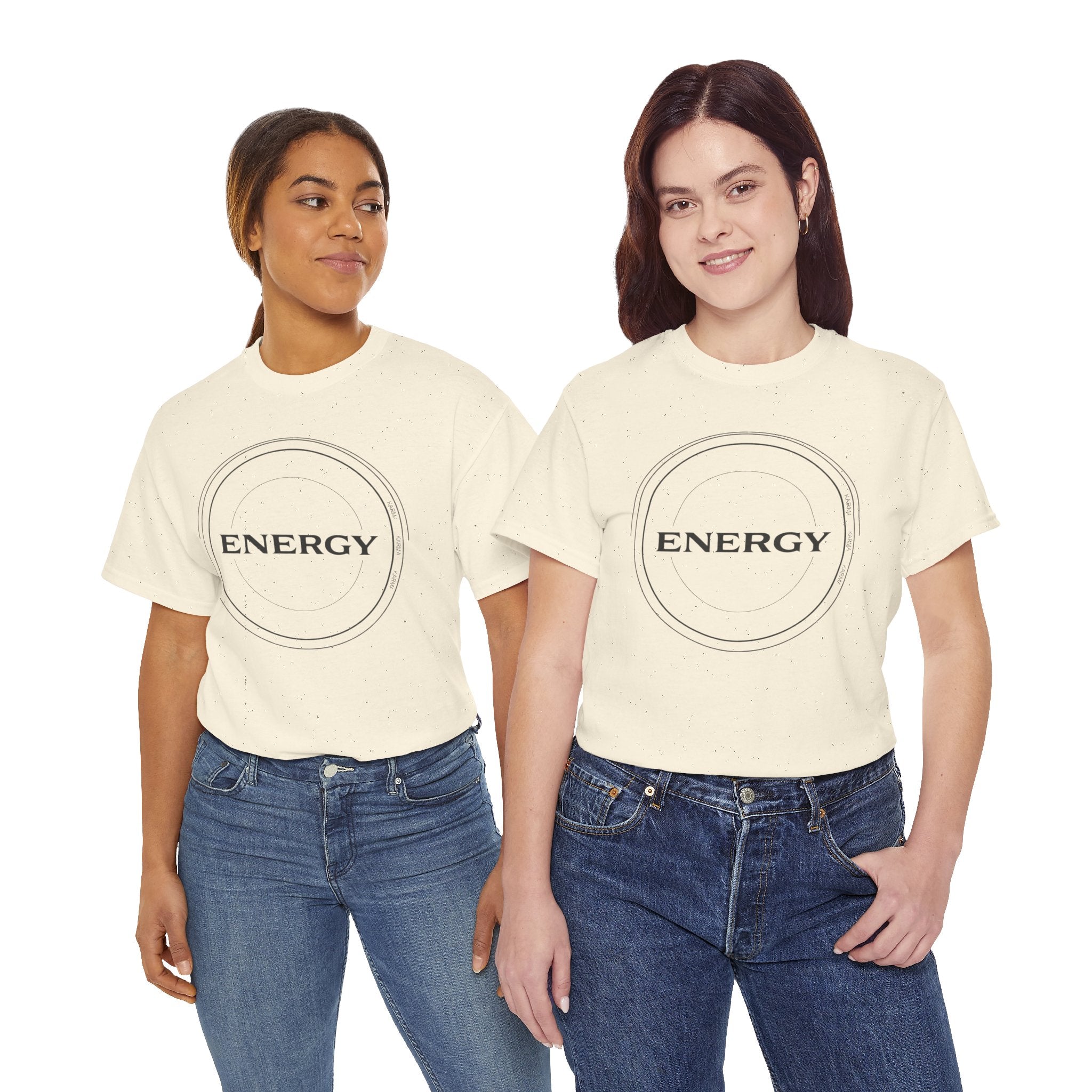 Karmarama 'Karma' Quote "ENERGY RETURNS" Unisex T-Shirt — Inspirational Graphic Tee