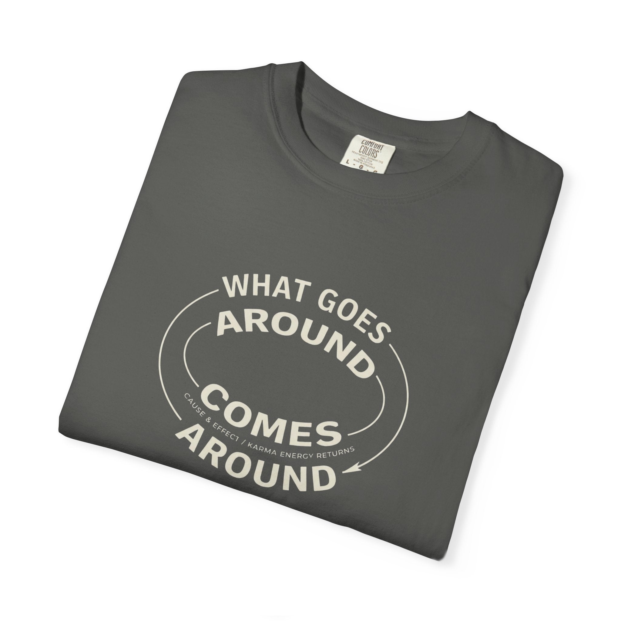 What Goes Around Comes Around T-Shirt — KARMARAMA Mindful Karma Tee