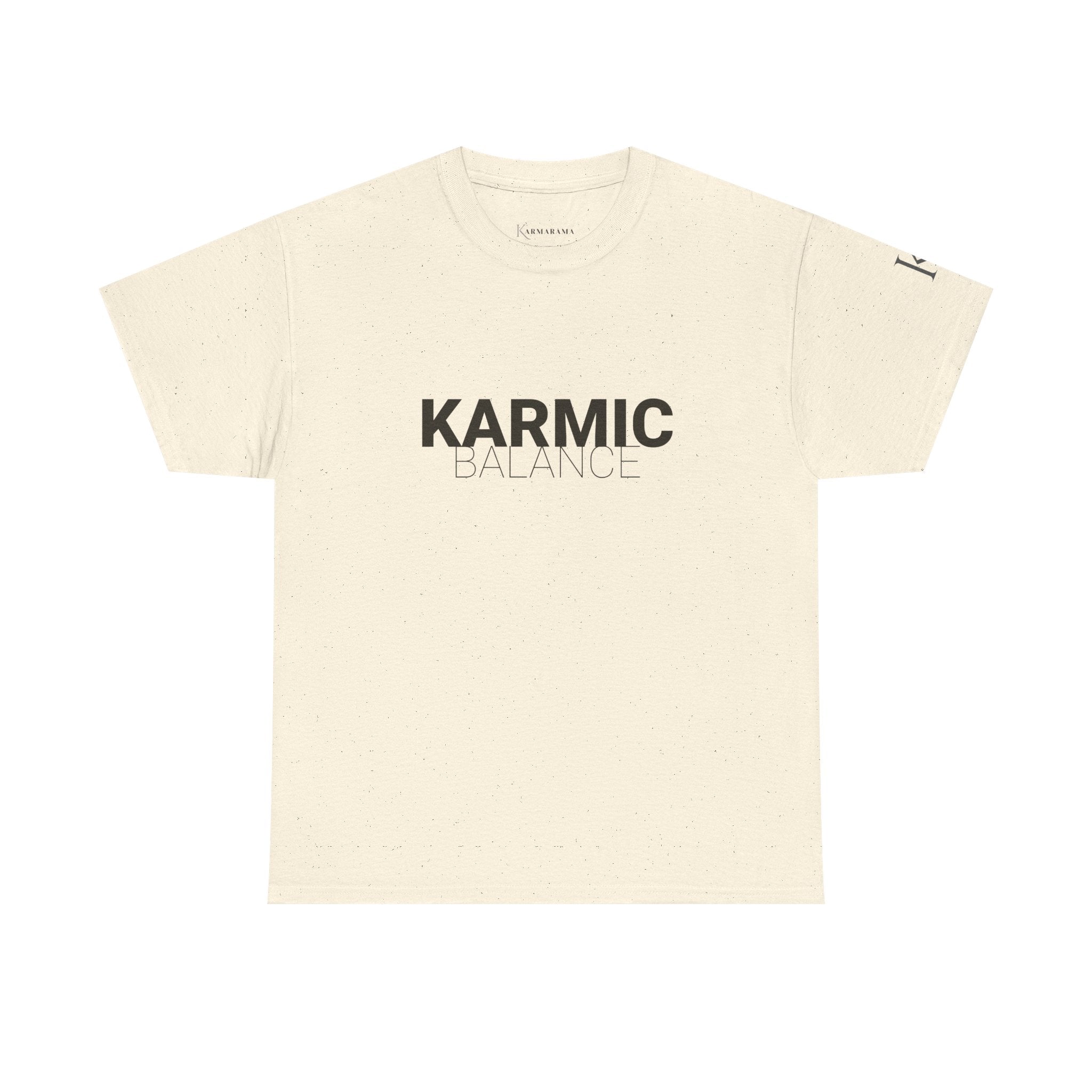 KARMIC Balance Tee — Minimalist Spiritual Graphic T-Shirt