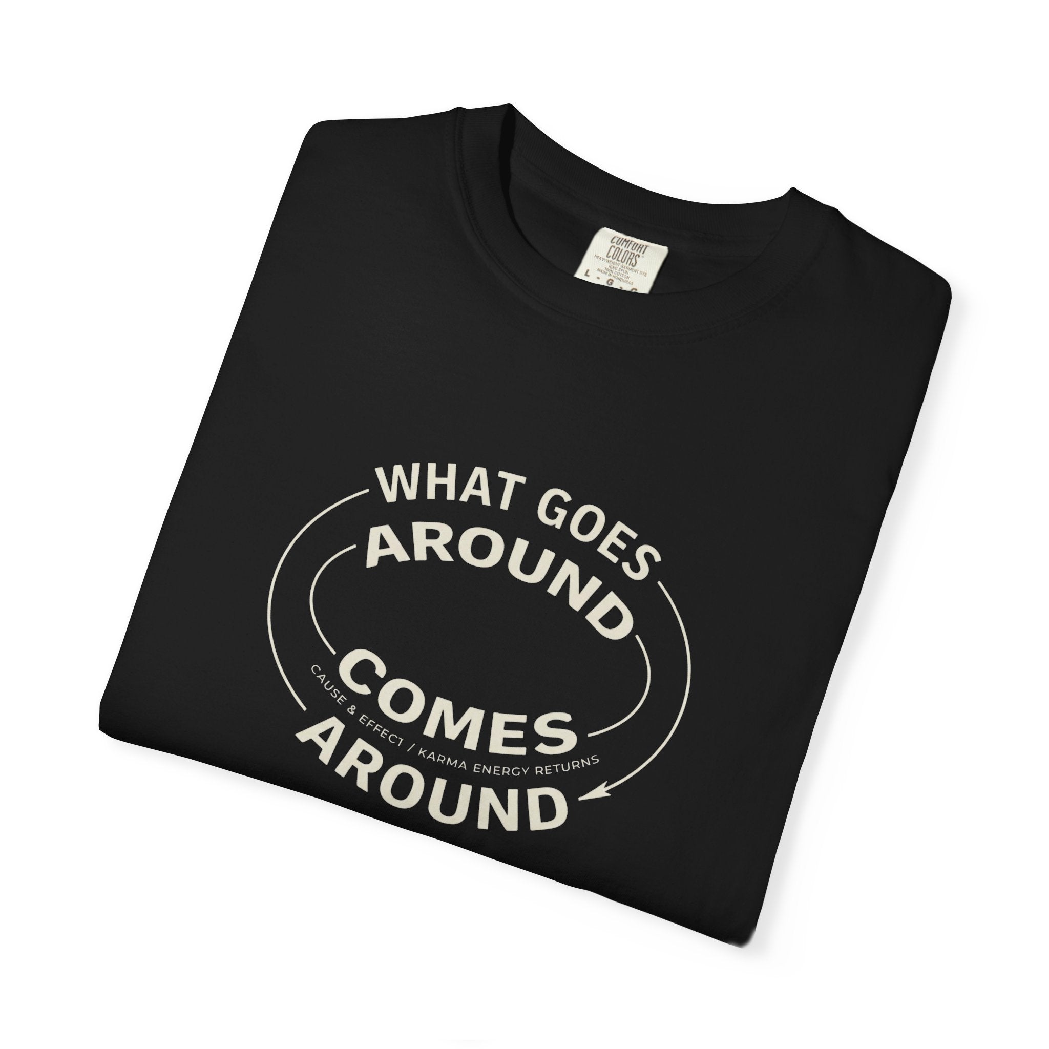 What Goes Around Comes Around T-Shirt — KARMARAMA Mindful Karma Tee