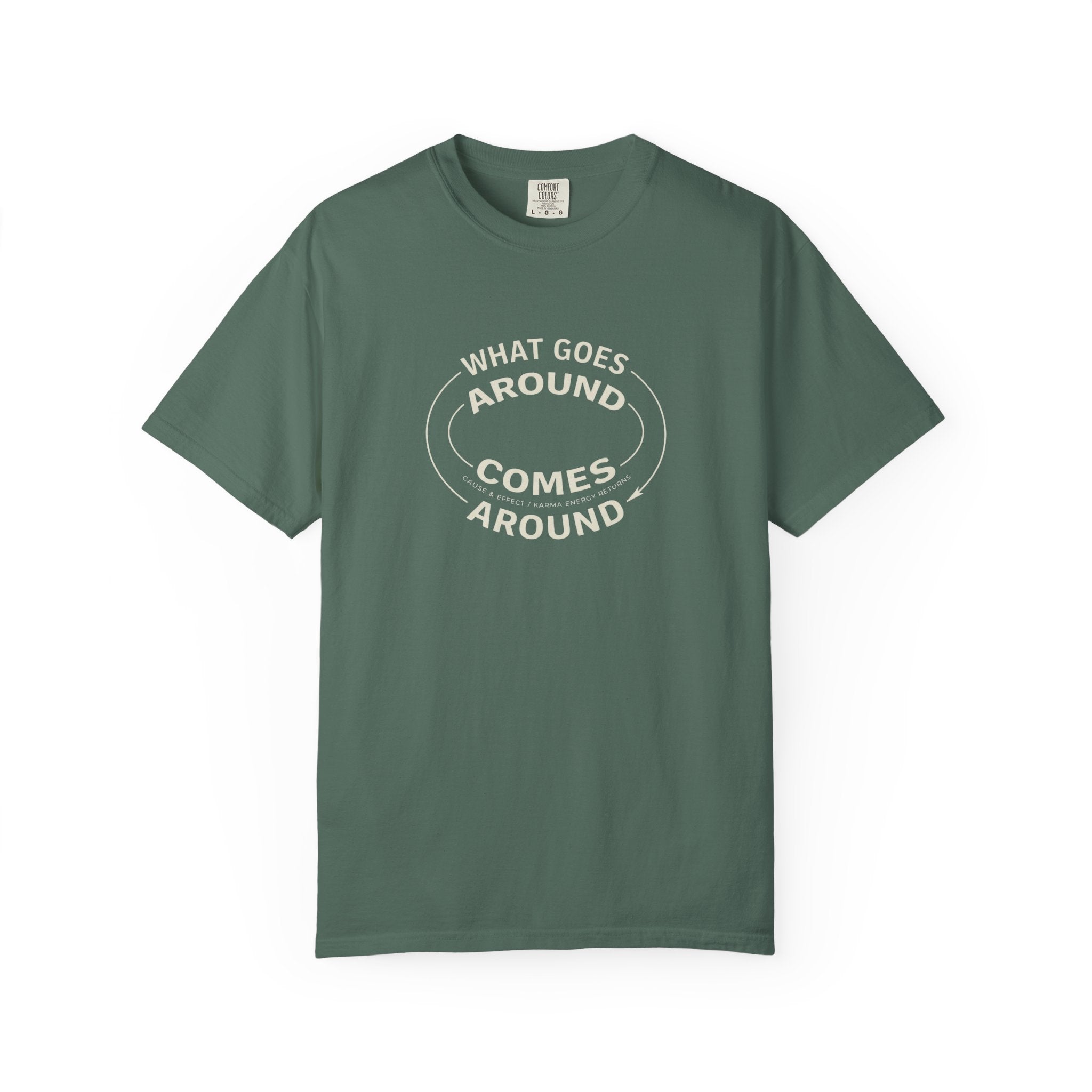 What Goes Around Comes Around T-Shirt — KARMARAMA Mindful Karma Tee