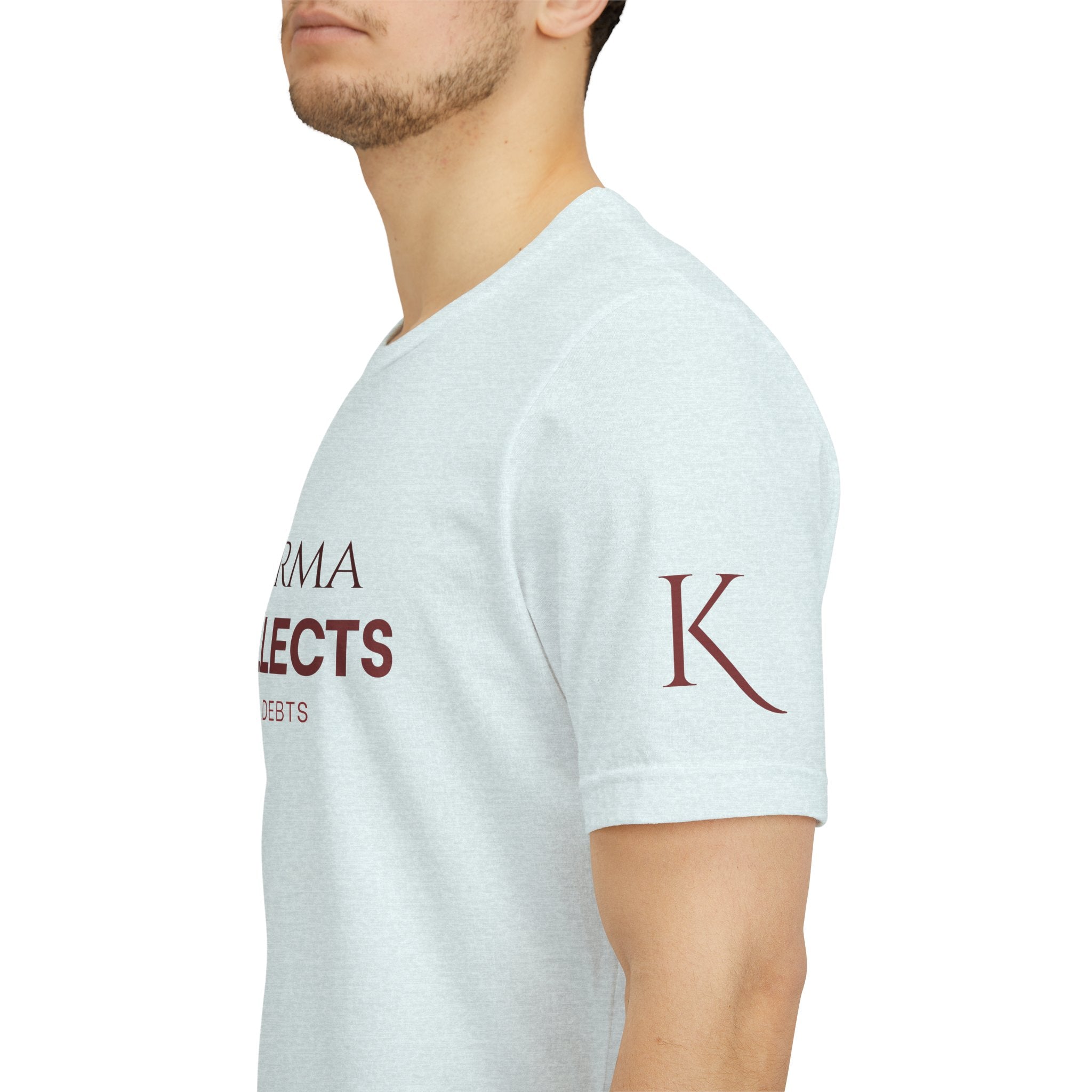 "Karma Collects All Debts" Unisex Tee — Karmarama Graphic T-Shirt