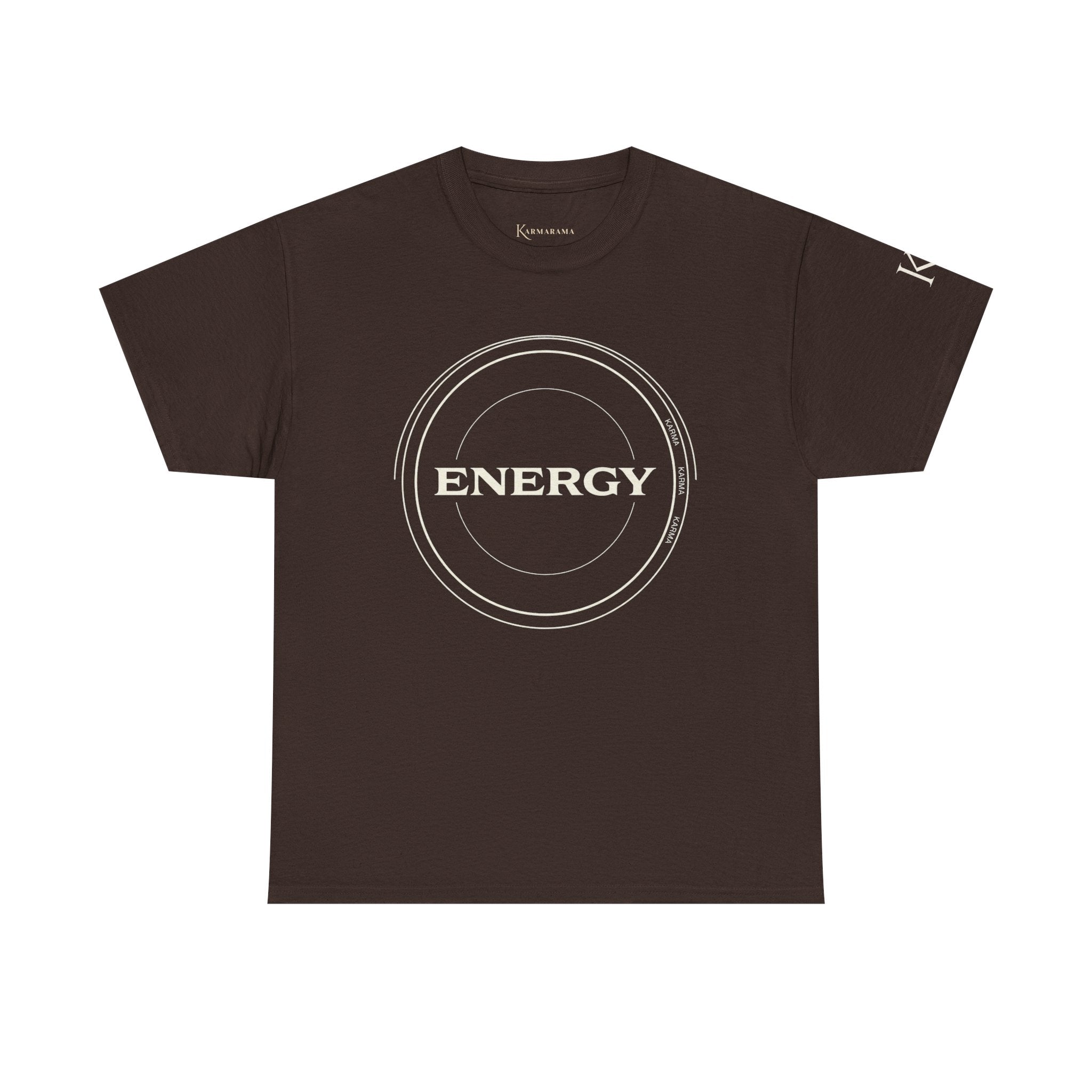 Karmarama 'Karma' Quote "ENERGY RETURNS" Unisex T-Shirt — Inspirational Graphic Tee