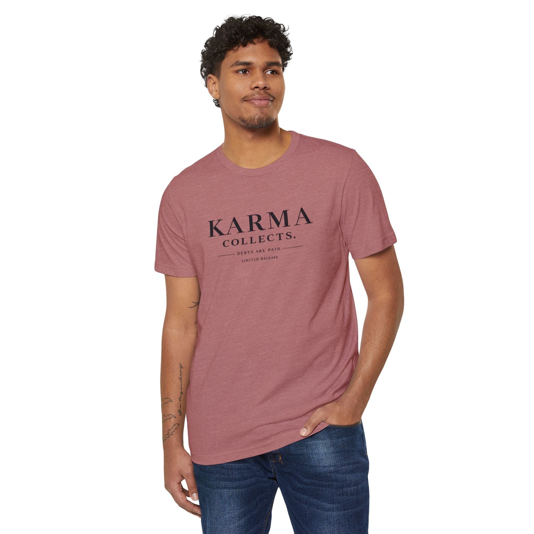 KARMARAMA 'Karma Collects. Debts Are Paid' Eco Organic Cotton T-Shirt