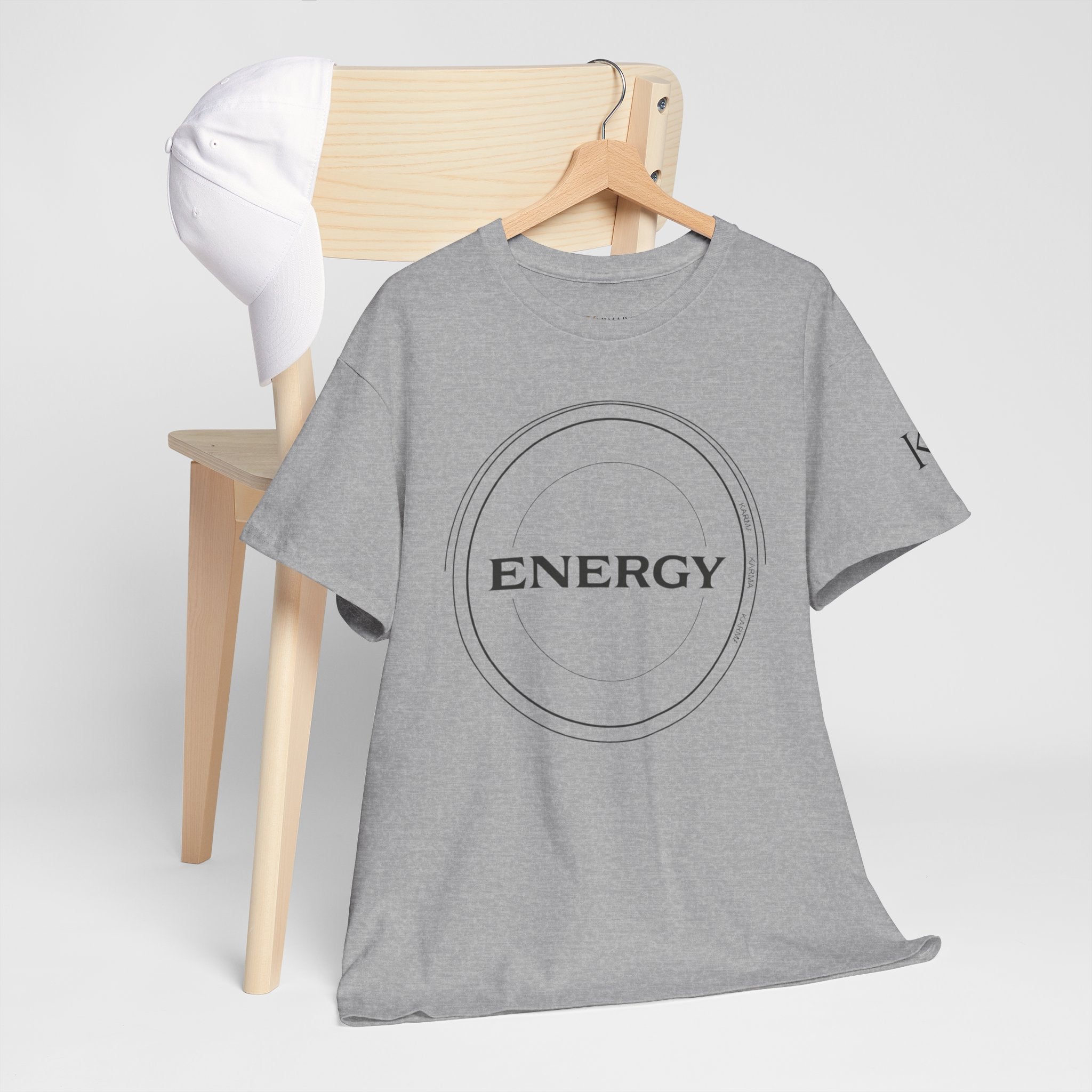 Karmarama 'Karma' Quote "ENERGY RETURNS" Unisex T-Shirt — Inspirational Graphic Tee