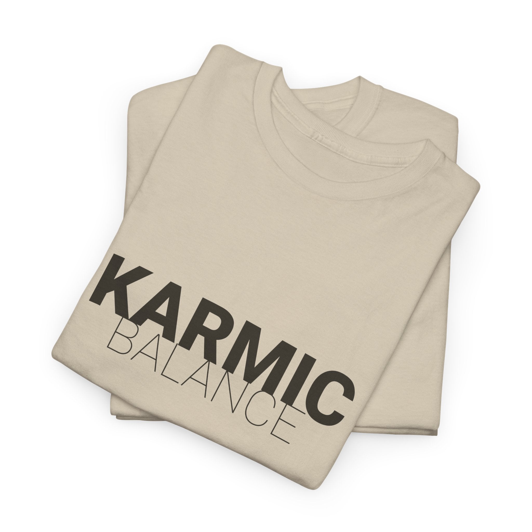 KARMIC Balance Tee — Minimalist Spiritual Graphic T-Shirt