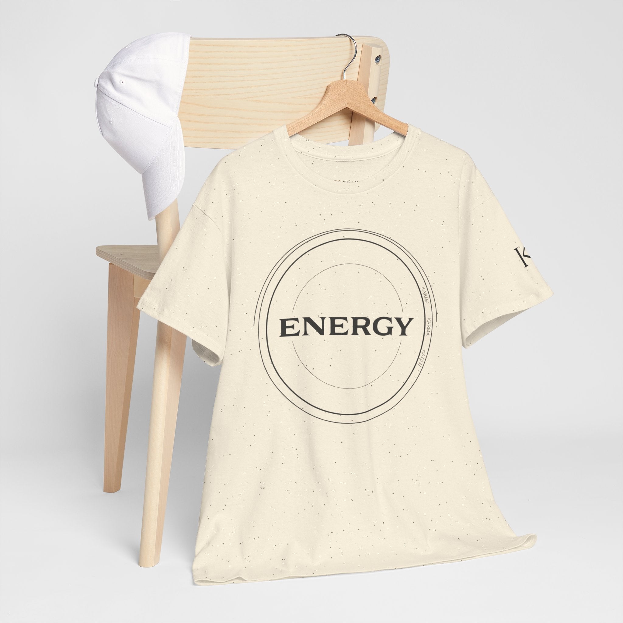 Karmarama 'Karma' Quote "ENERGY RETURNS" Unisex T-Shirt — Inspirational Graphic Tee