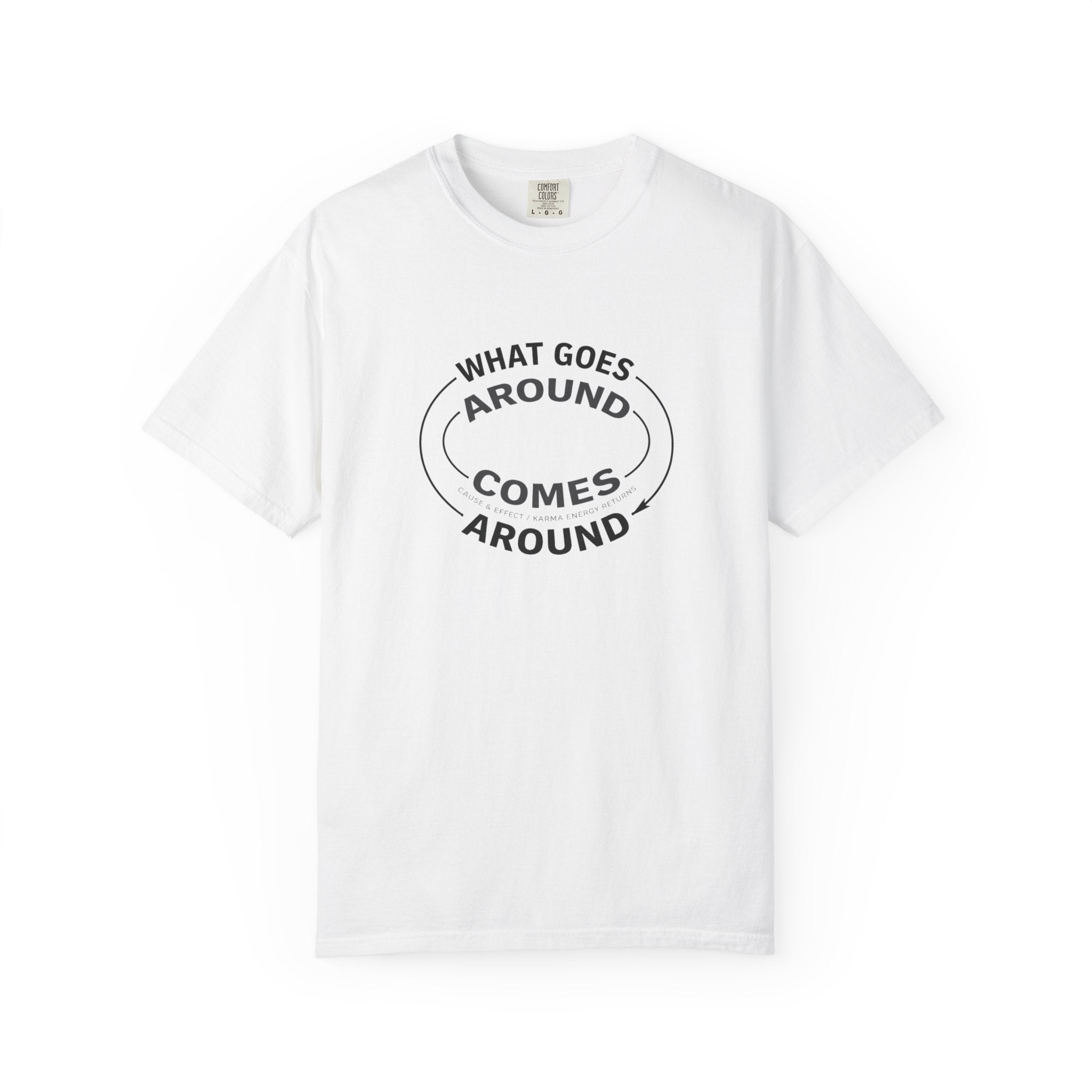 What Goes Around Comes Around T-Shirt — KARMARAMA Mindful Karma Tee